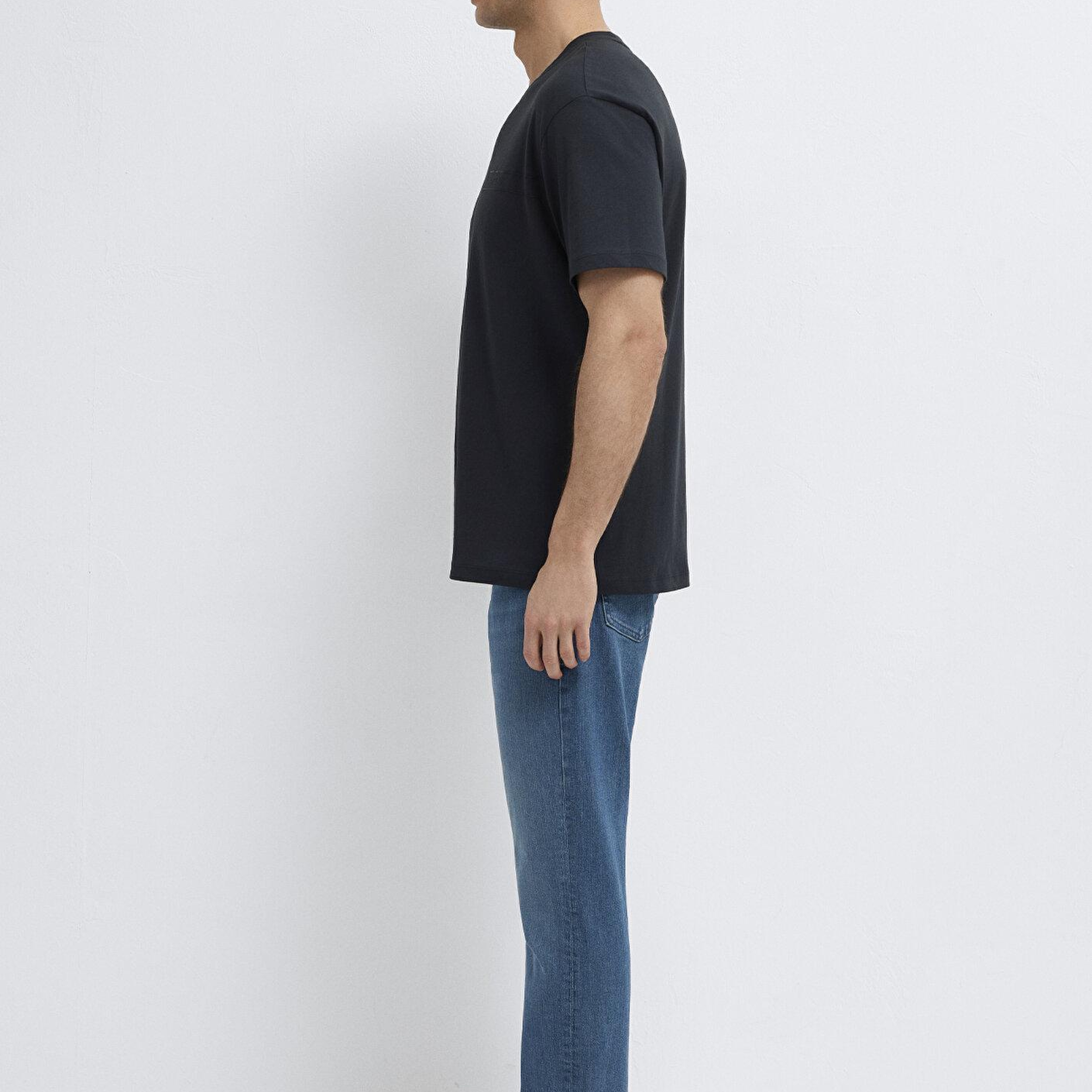 Mavi Mavi Black Siyah Tişört Loose Fit / Bol Rahat Kesim 0613589-71379
