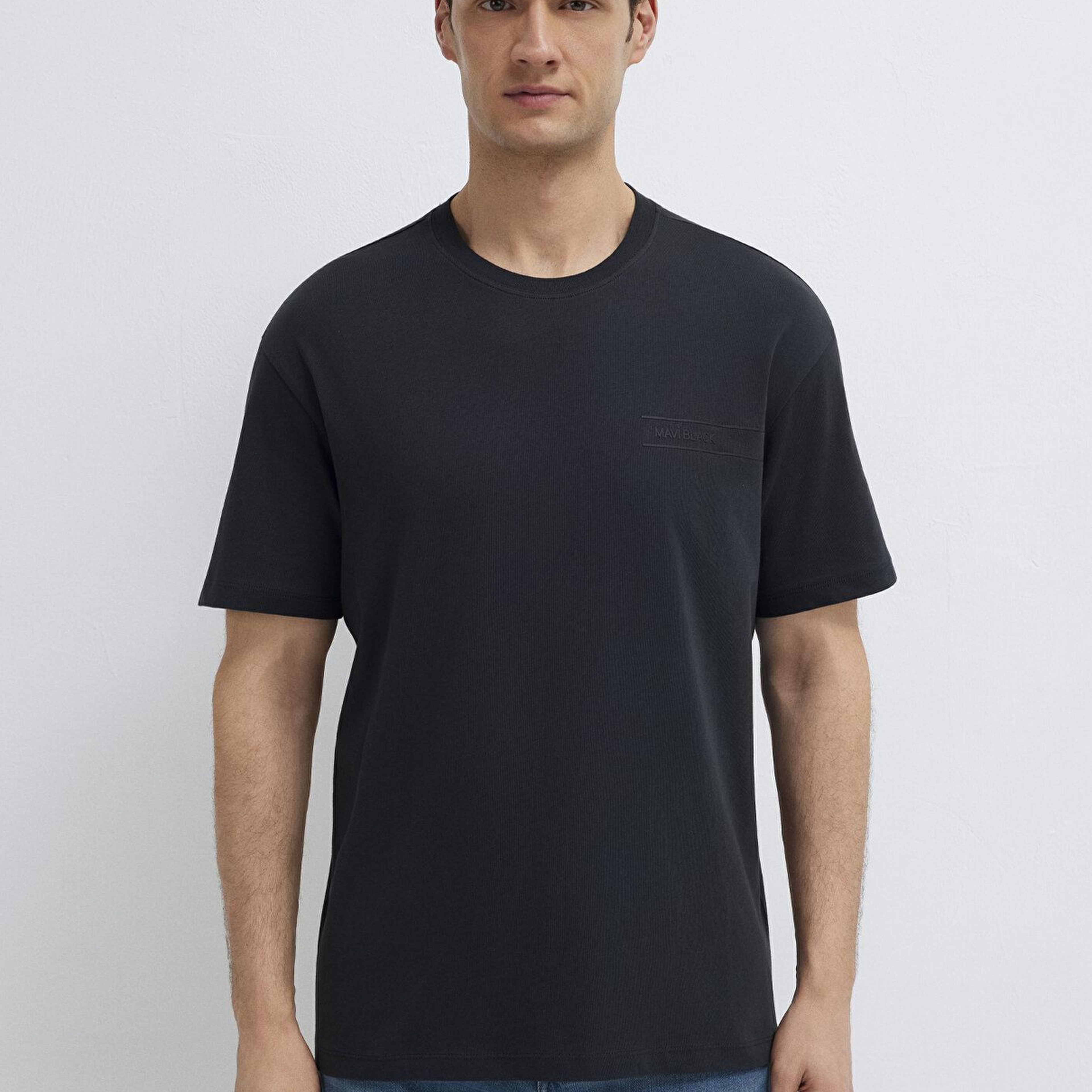 Mavi Mavi Black Siyah Tişört Loose Fit / Bol Rahat Kesim 0613589-71379