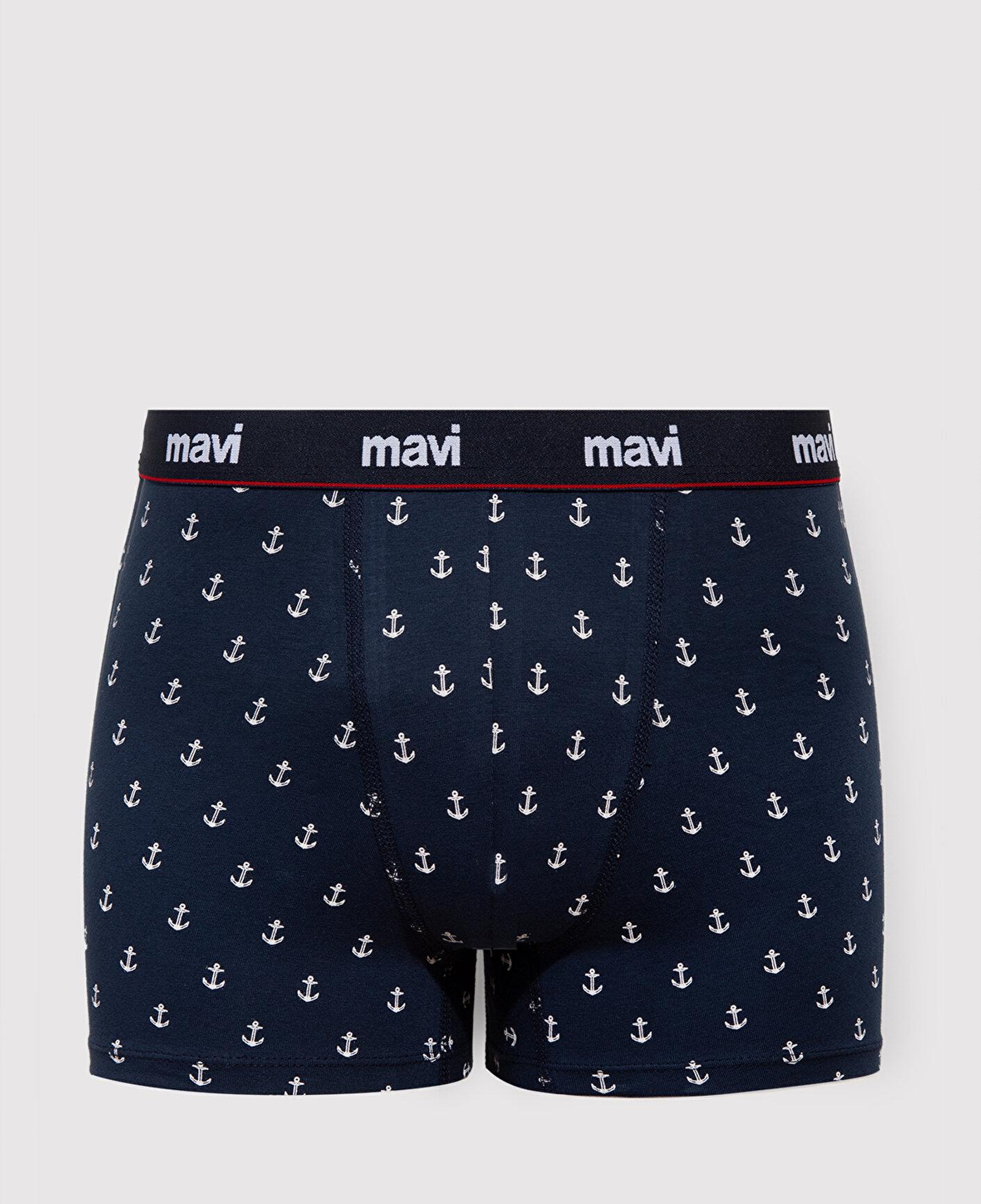Mavi 3lü Baskılı Lacivert Boxer 0912348-30717