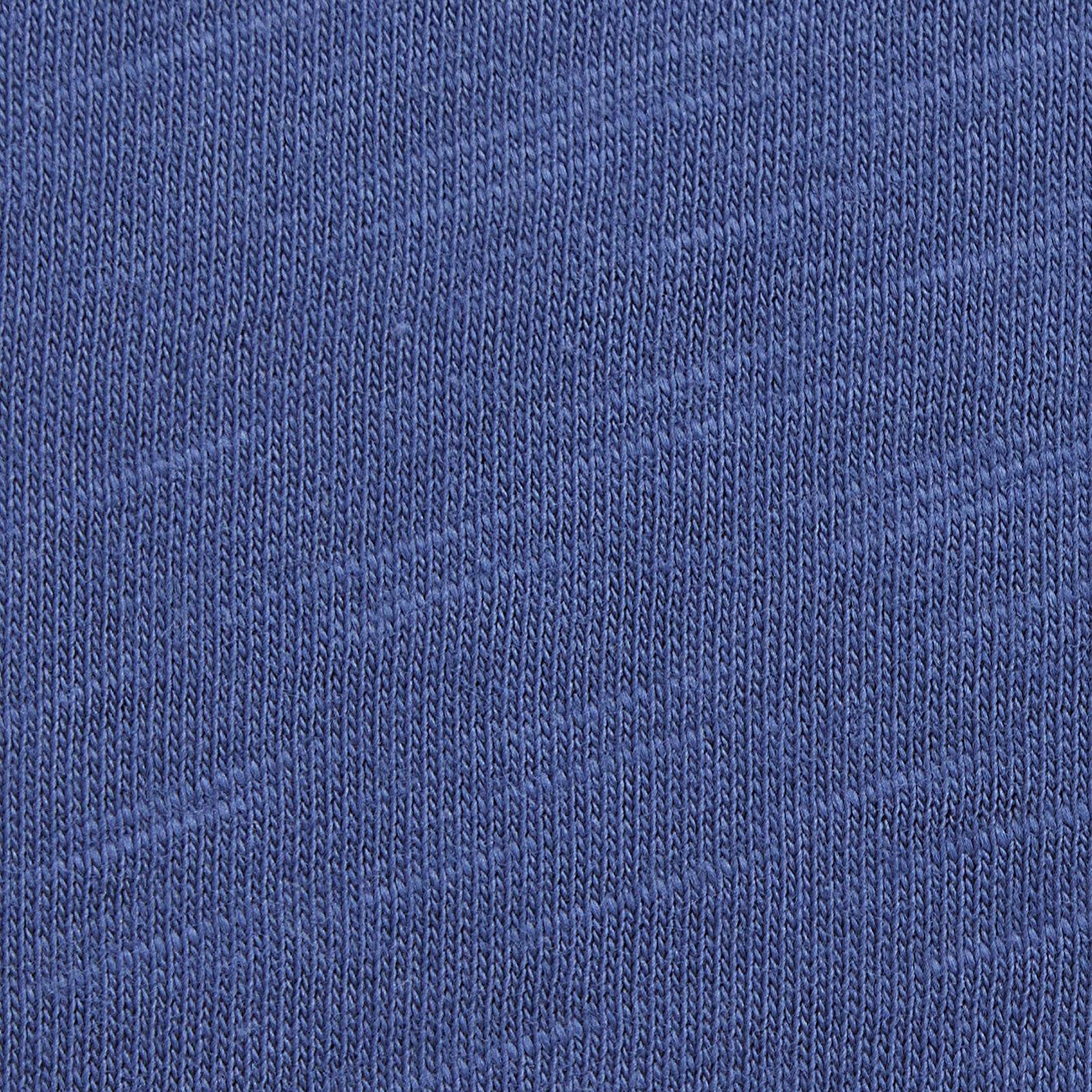 Mavi V Yaka Mavi Basic Tişört Slim Fit / Dar Kesim 1614178-70757