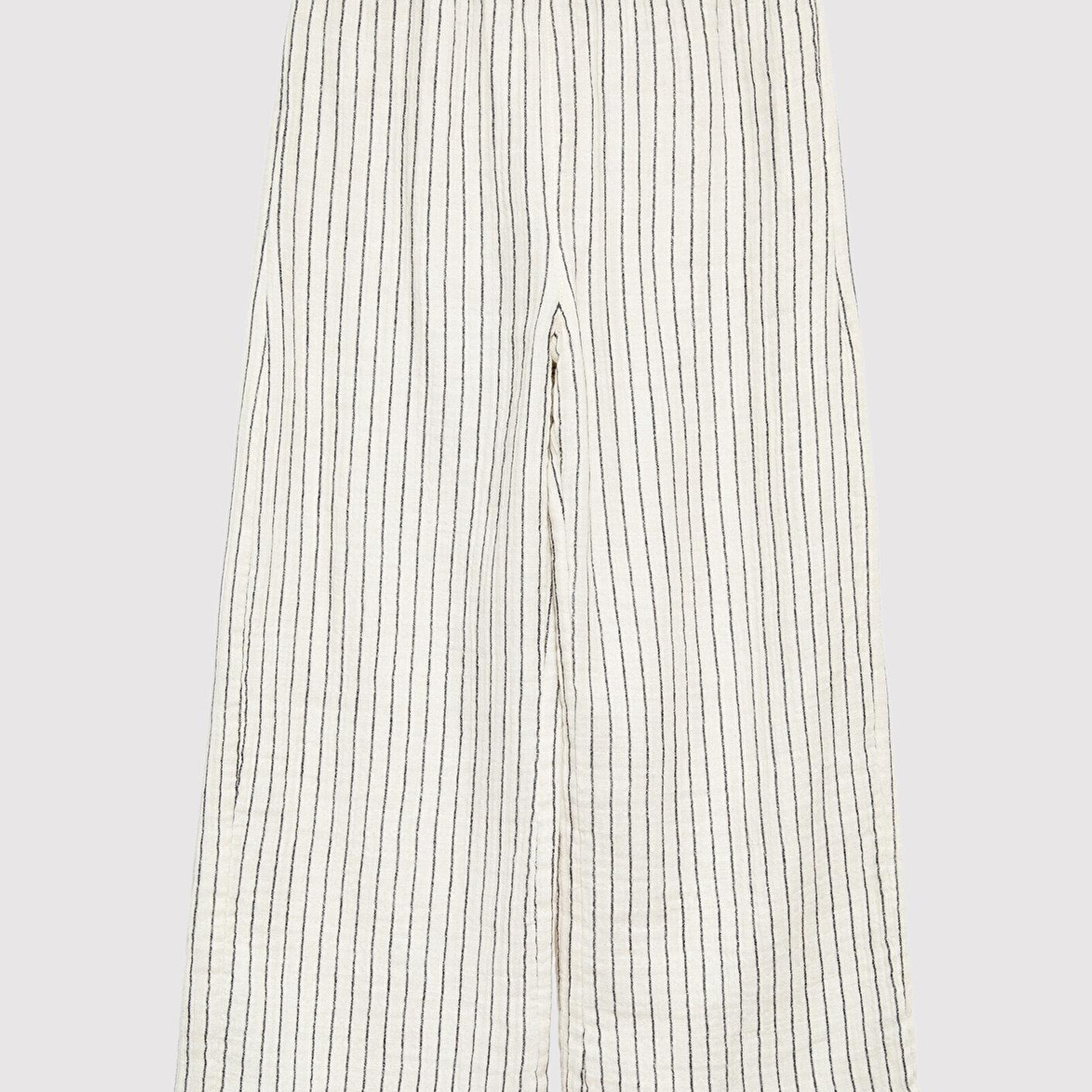 Mavi Ekru Çizgili Pantolon 7010052-70057