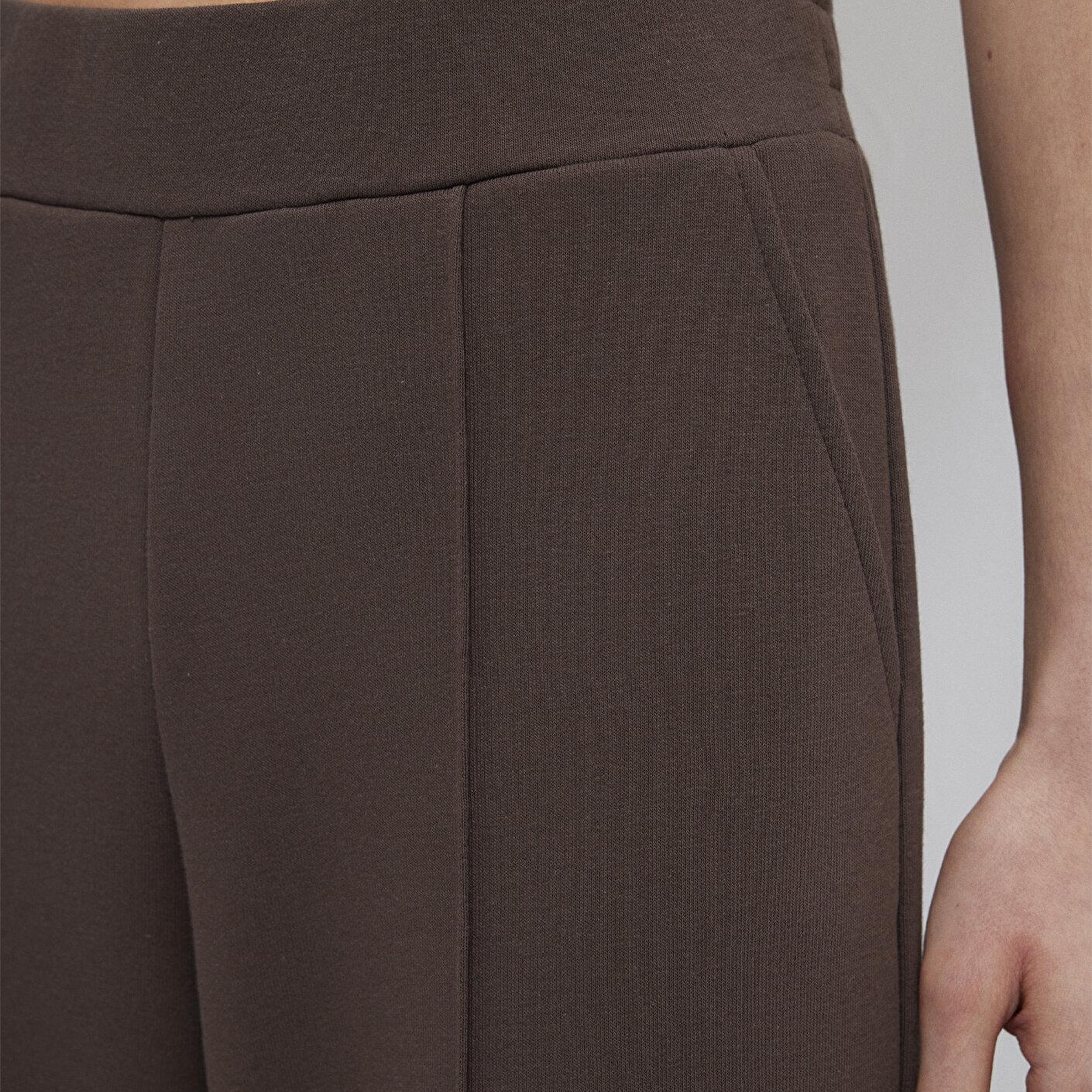 Mavi Kahverengi Geniş Paça Pantolon 1011156-71603