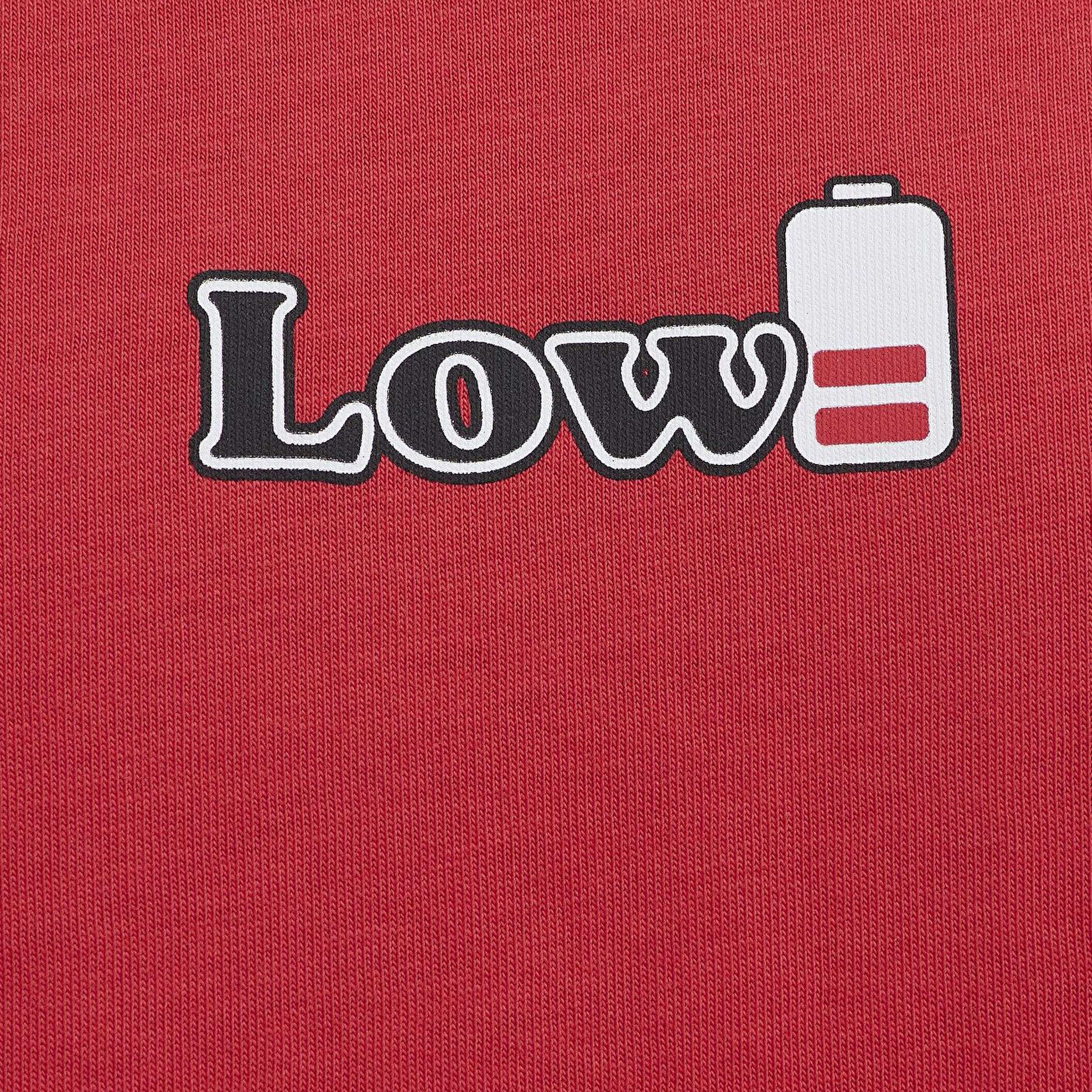 Mavi Low Baskılı Kırmızı Tişört Oversize / Geniş Kesim 0613376-70428