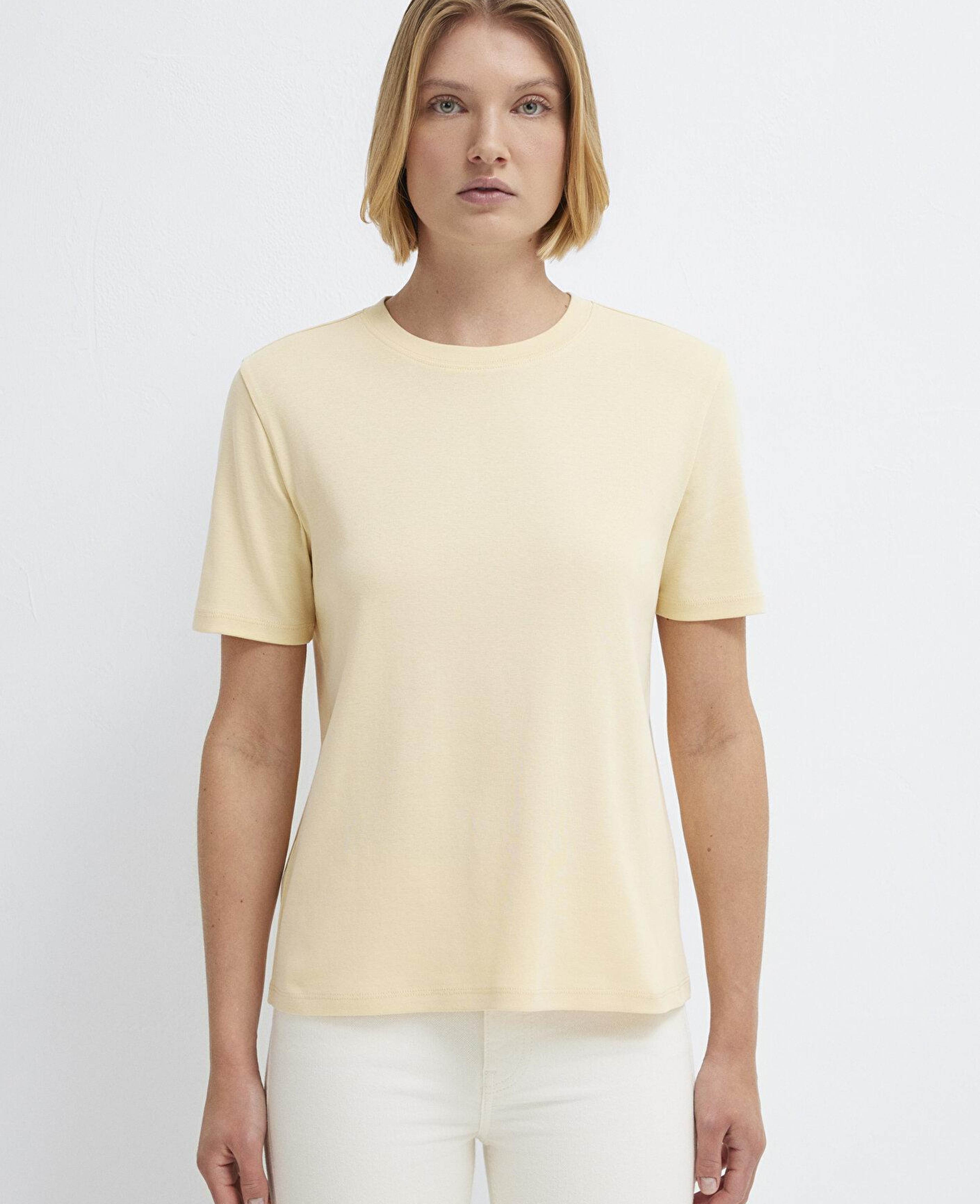 Mavi Sarı Basic Tişört Semi Slim Fit / Yarı Dar Kesim 1612916-70027