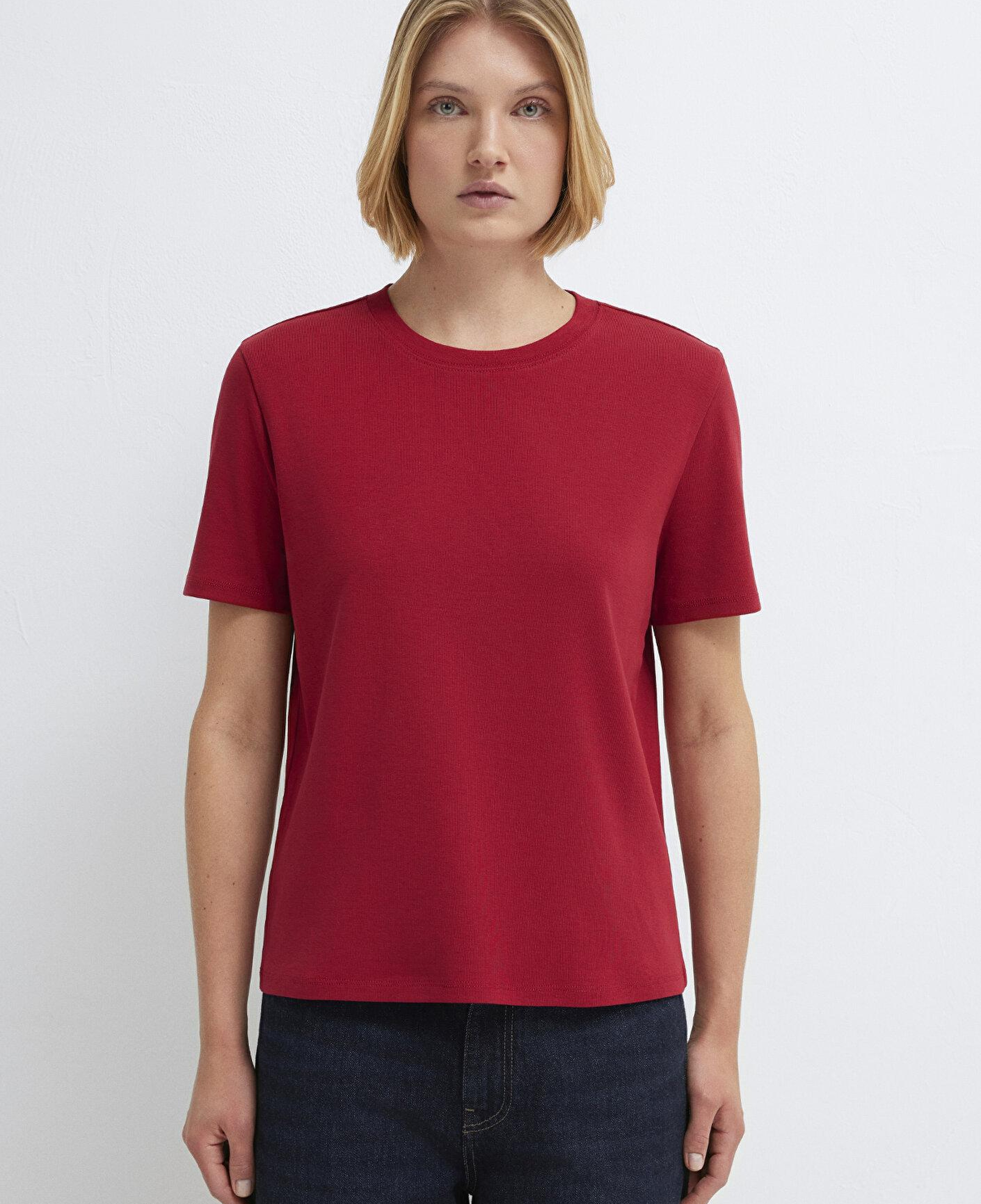 Mavi Kırmızı Basic Tişört Semi Slim Fit / Yarı Dar Kesim 1612916-70391
