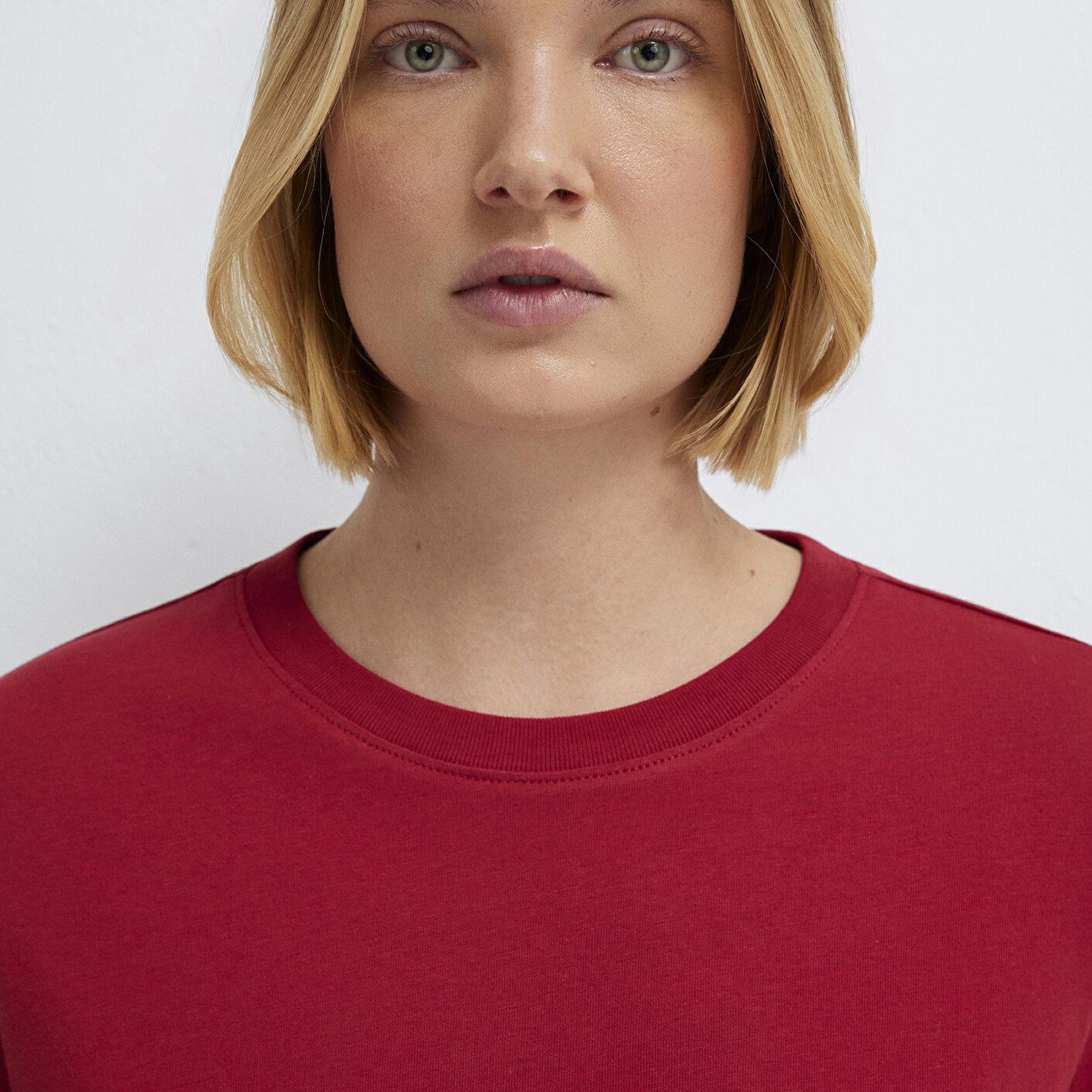 Mavi Kırmızı Basic Tişört Regular Fit / Normal Kesim 1600965-70391