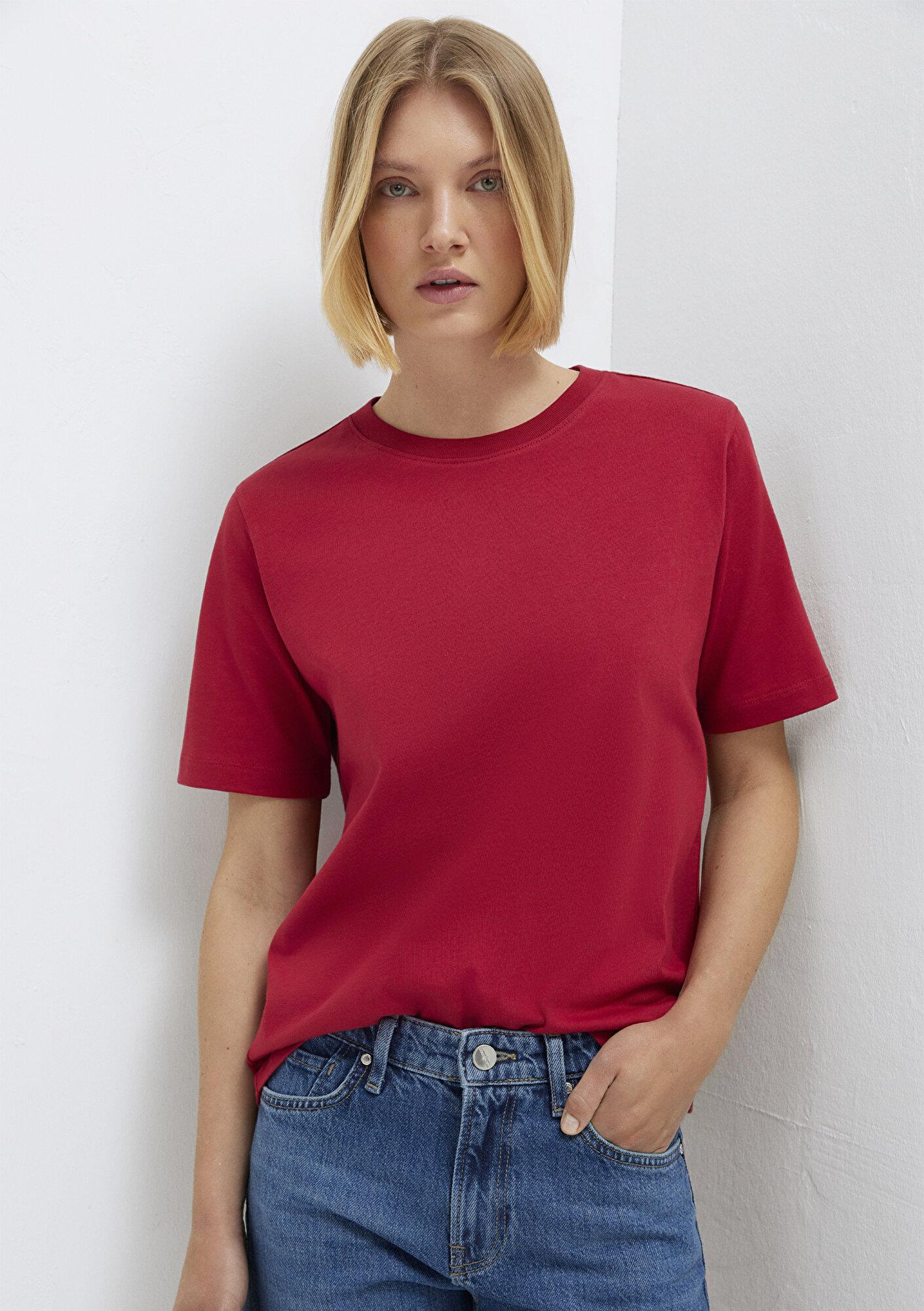Mavi Kırmızı Basic Tişört Regular Fit / Normal Kesim 1600965-70391