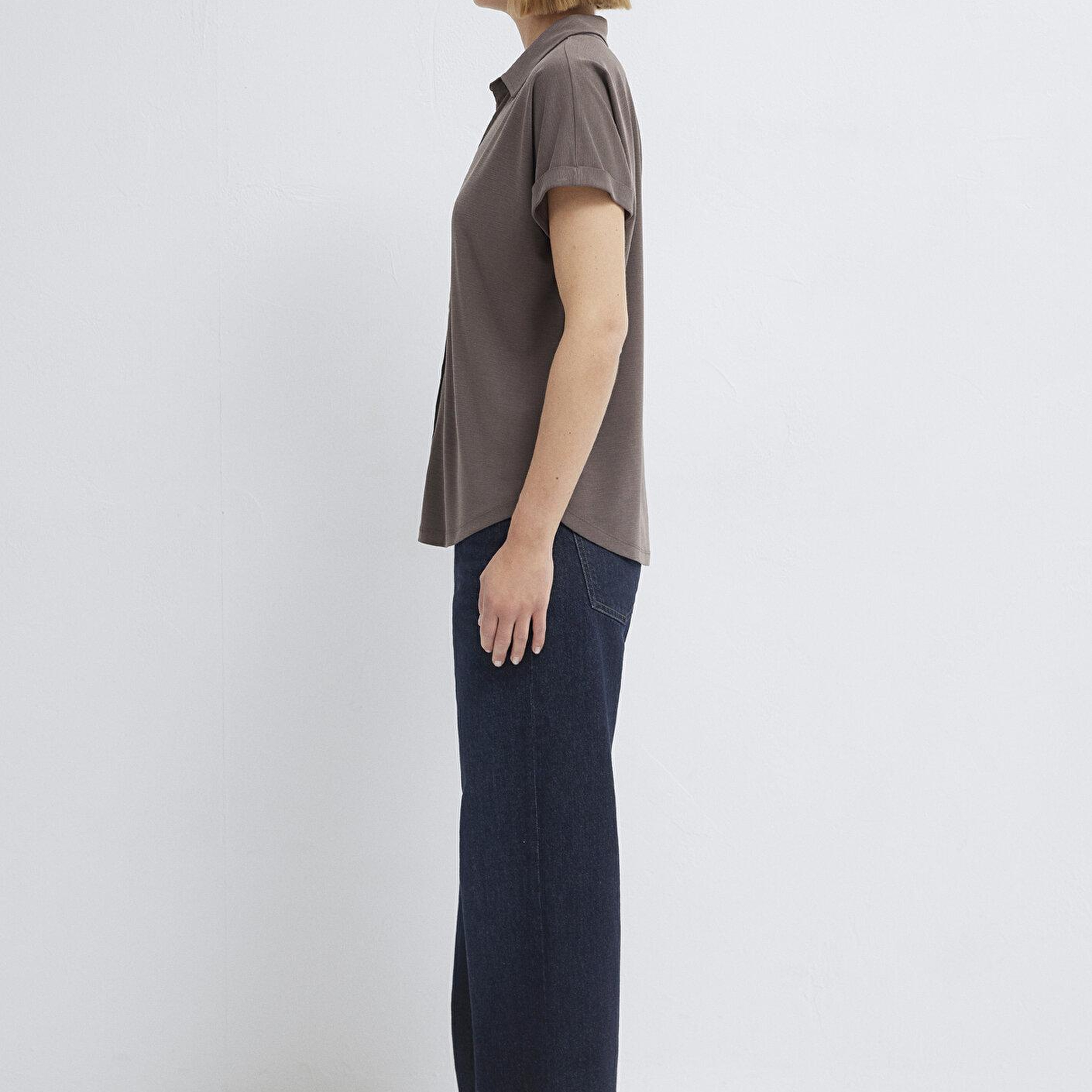 Mavi Soft-Premium Kahverengi (TENCEL™) Modal Karışımlı Gömlek Regular Fit / Normal Kesim 168081-87537