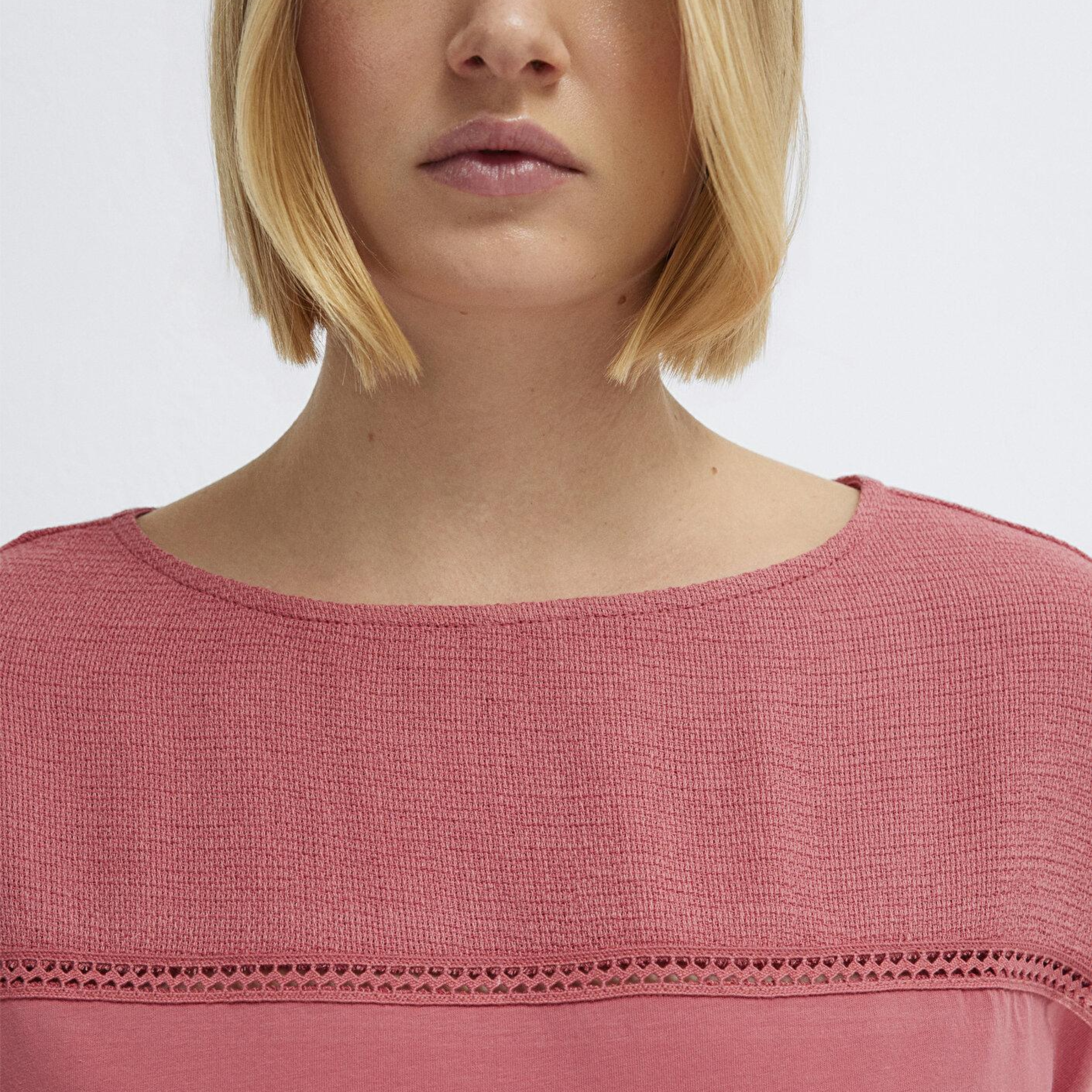 Mavi Dokulu Pembe Tişört Regular Fit / Normal Kesim 1613969-70397
