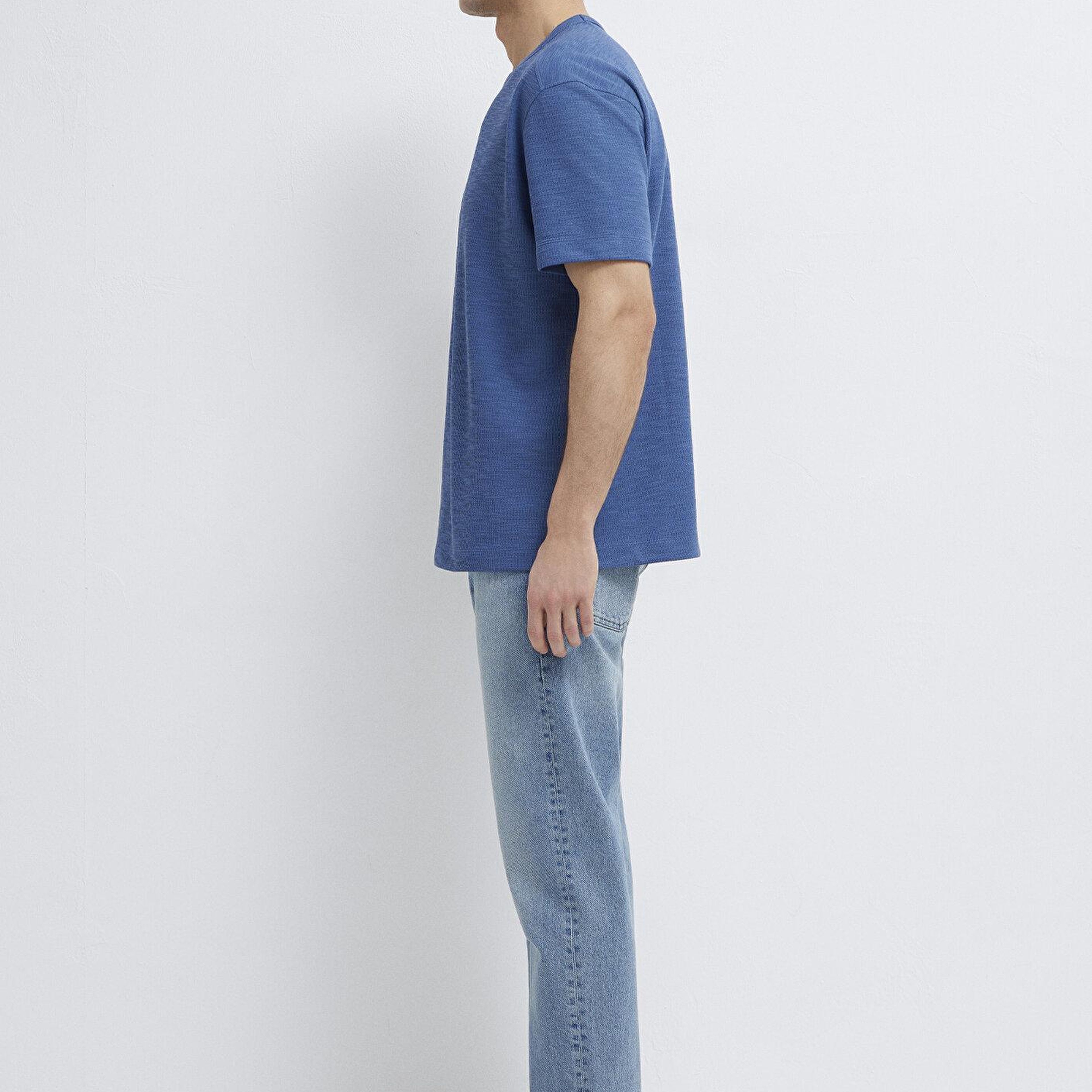 Mavi Mavi Basic Tişört Loose Fit / Bol Rahat Kesim 0613315-70738