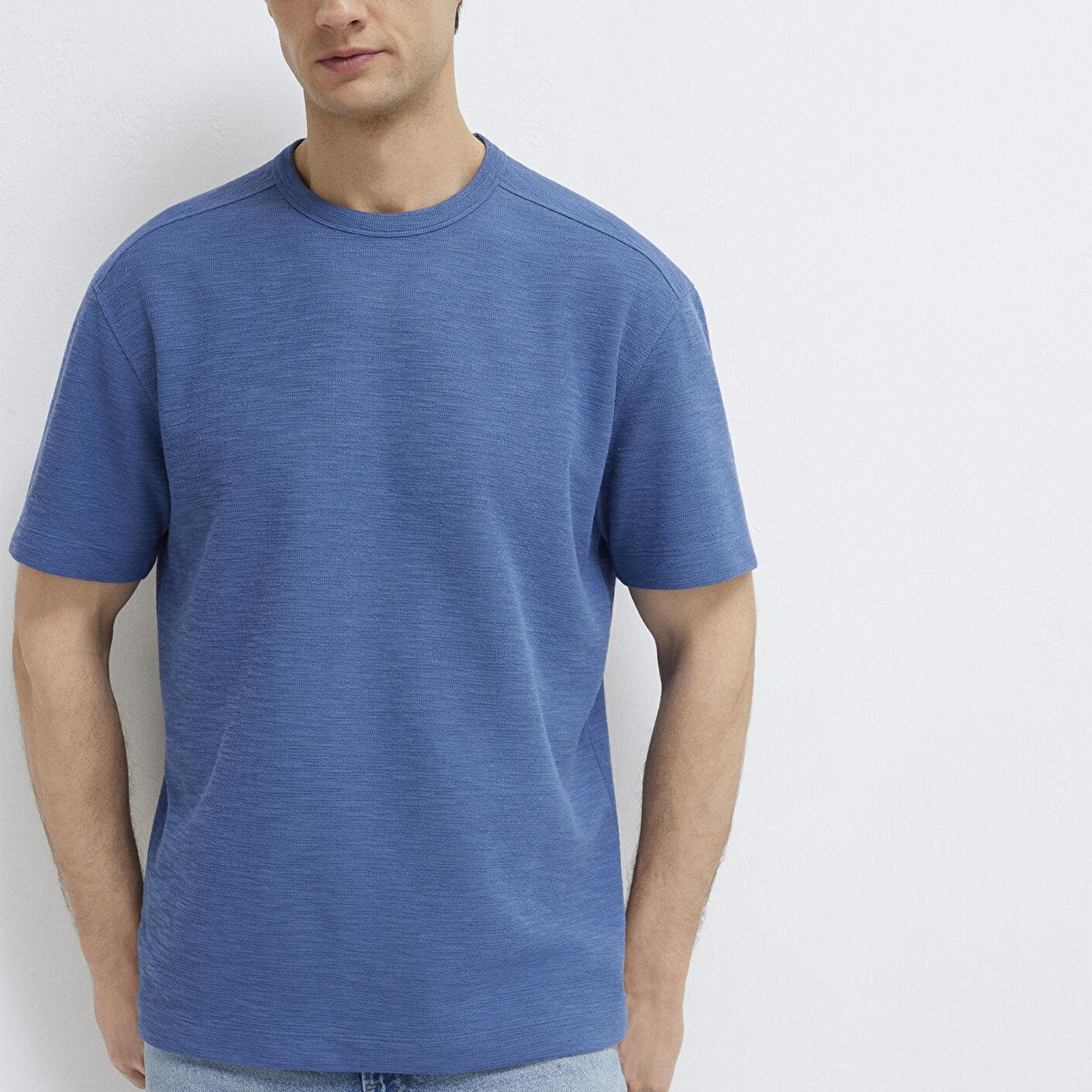 Mavi Mavi Basic Tişört Loose Fit / Bol Rahat Kesim 0613315-70738