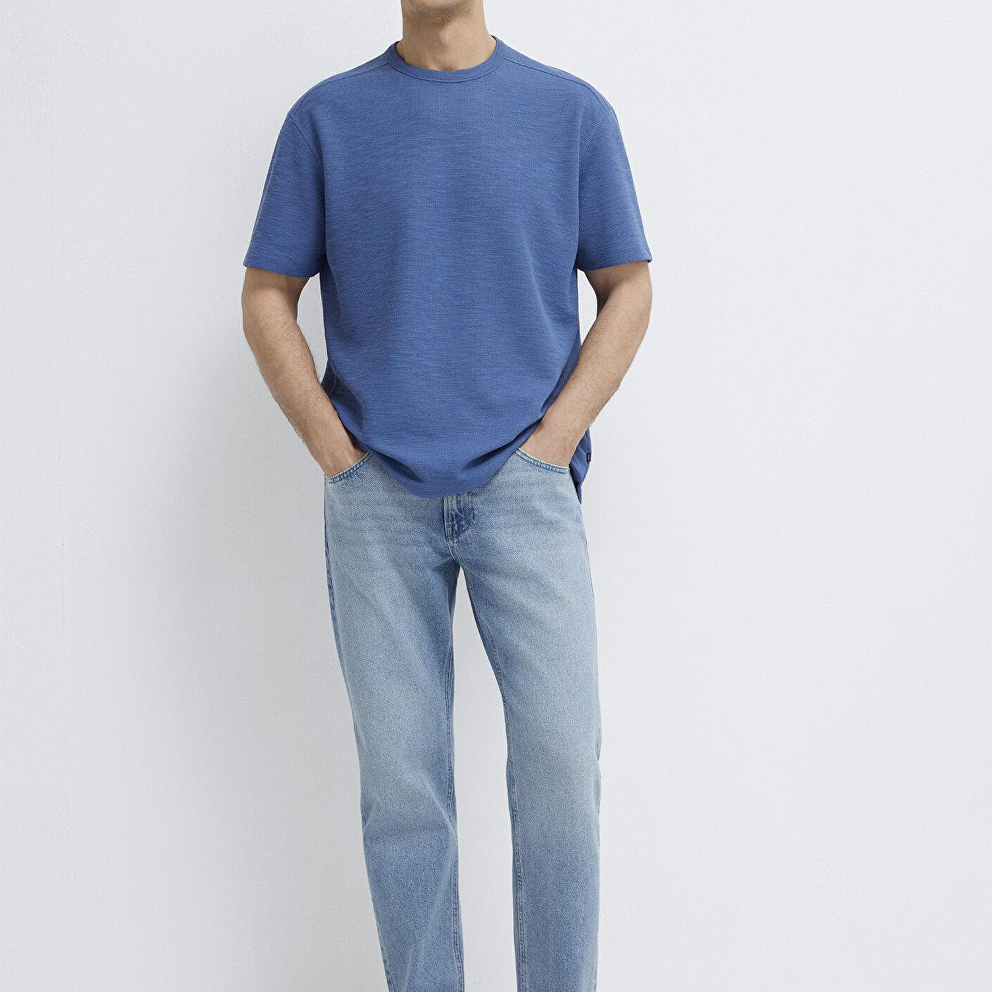 Mavi Mavi Basic Tişört Loose Fit / Bol Rahat Kesim 0613315-70738