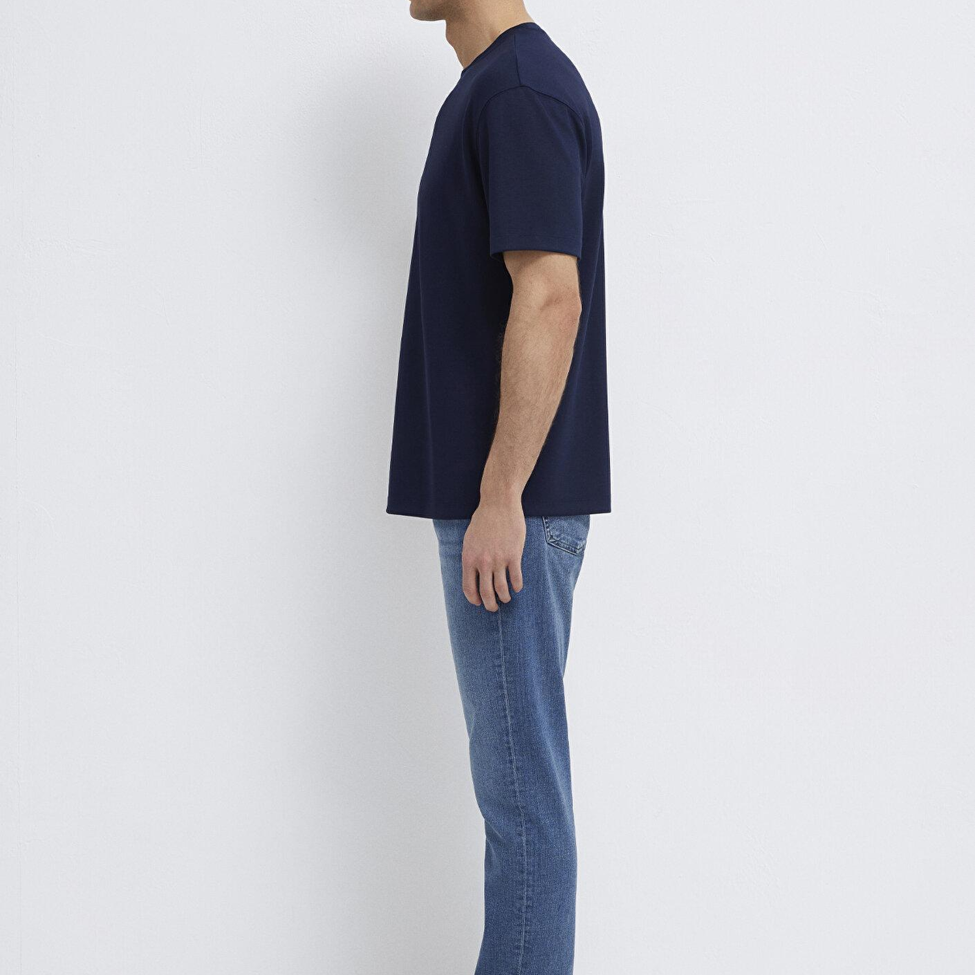 Mavi Soft-Premium Lacivert Tişört Loose Fit / Bol Rahat Kesim 0613467-86415