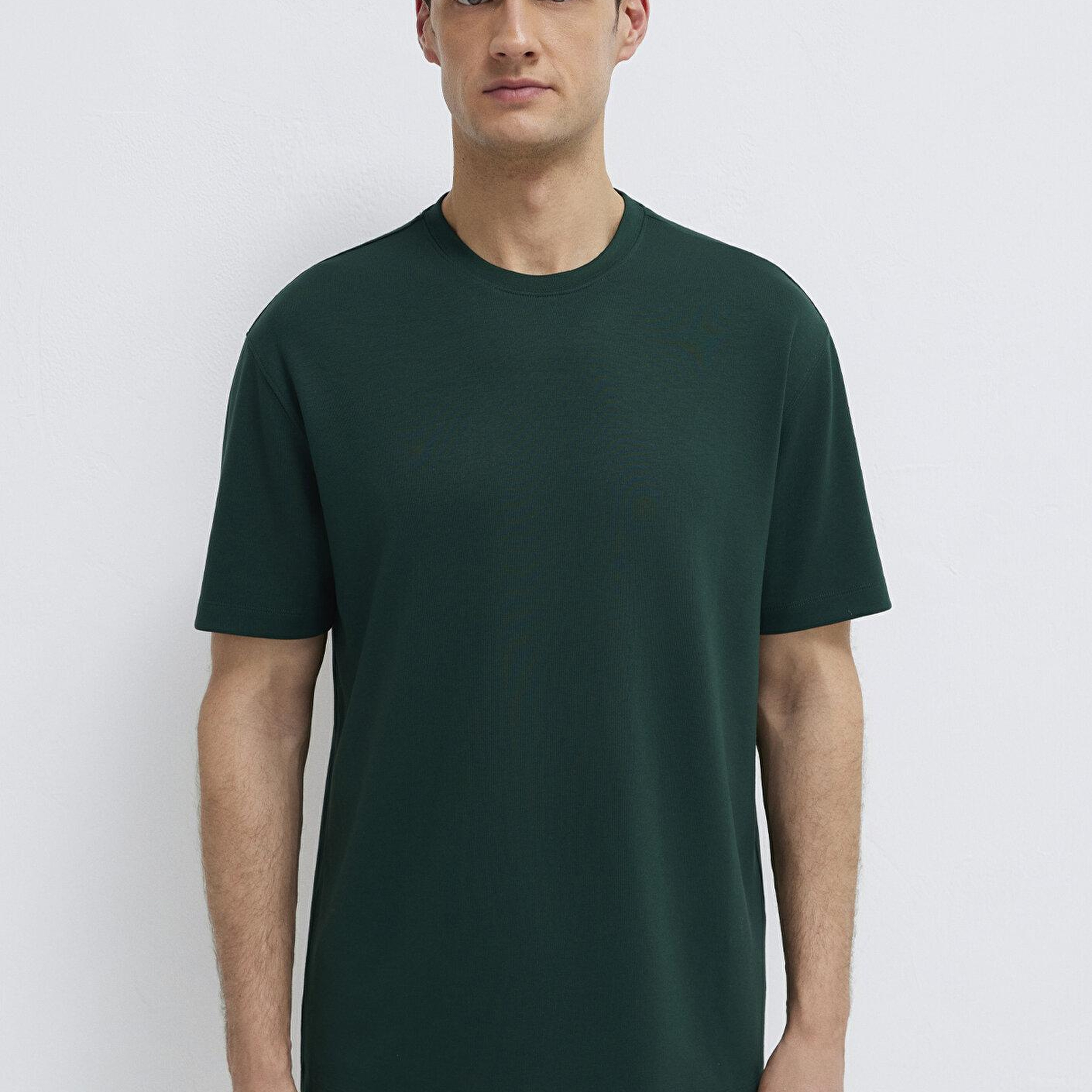 Mavi Soft-Premium Yeşil Tişört Loose Fit / Bol Rahat Kesim 0613467-85370
