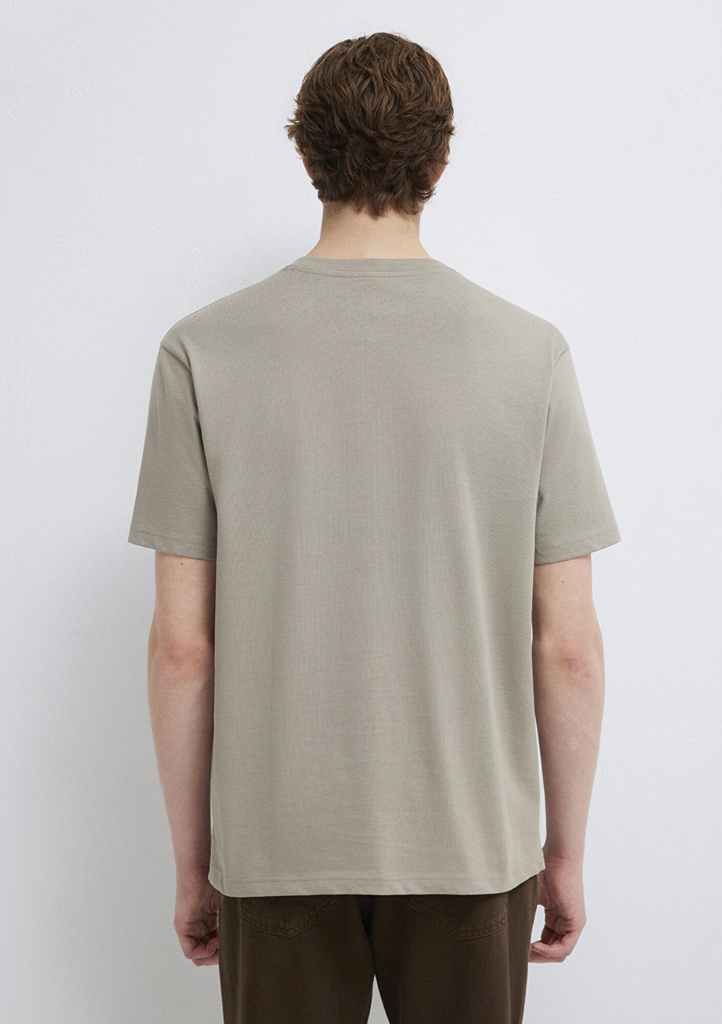 Mavi Mavi Jeans Baskılı Bej Tişört Loose Fit / Bol Rahat Kesim 0613348-70352