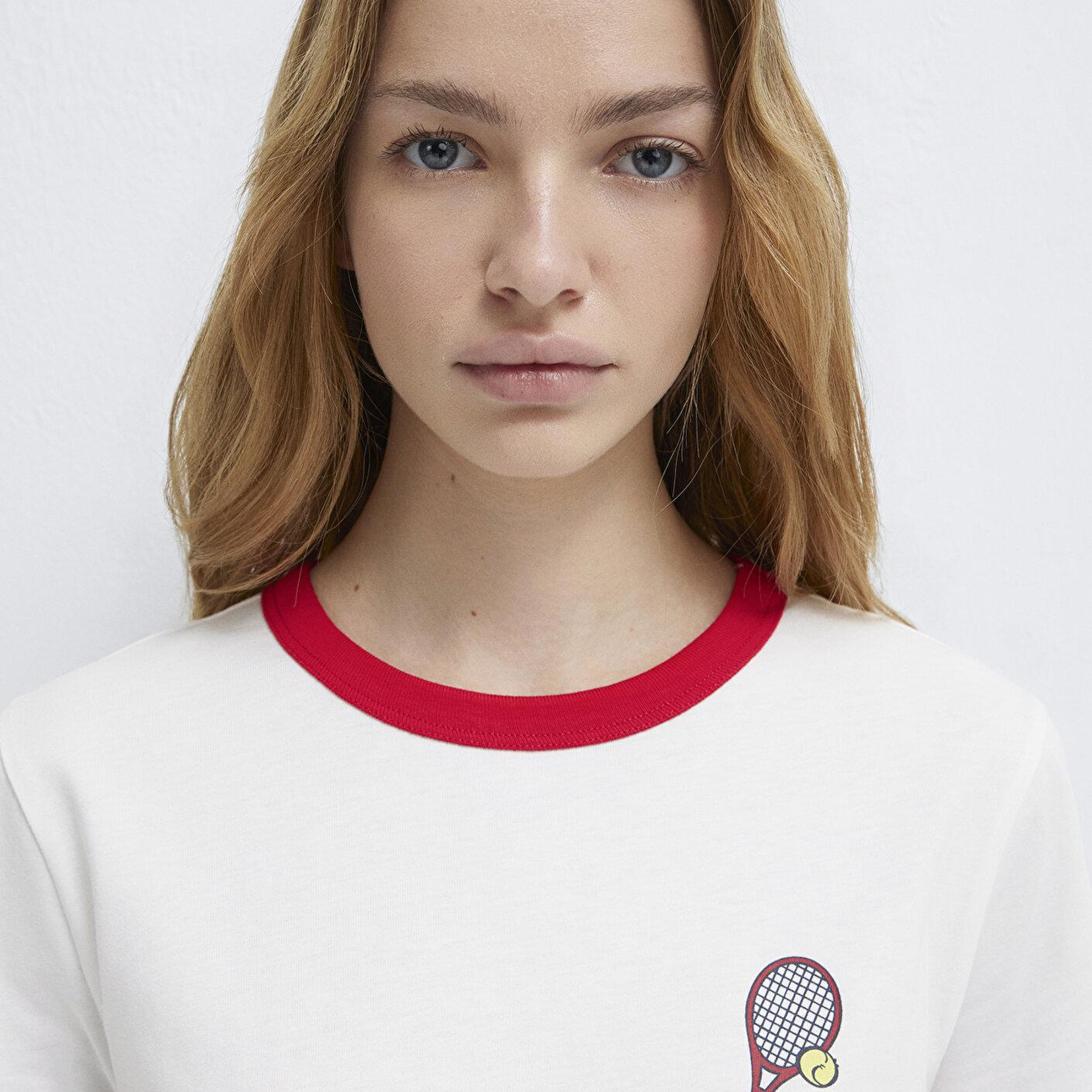 Mavi Şirinler Baskılı Ekru Tişört Regular Fit / Normal Kesim 1614041-70057