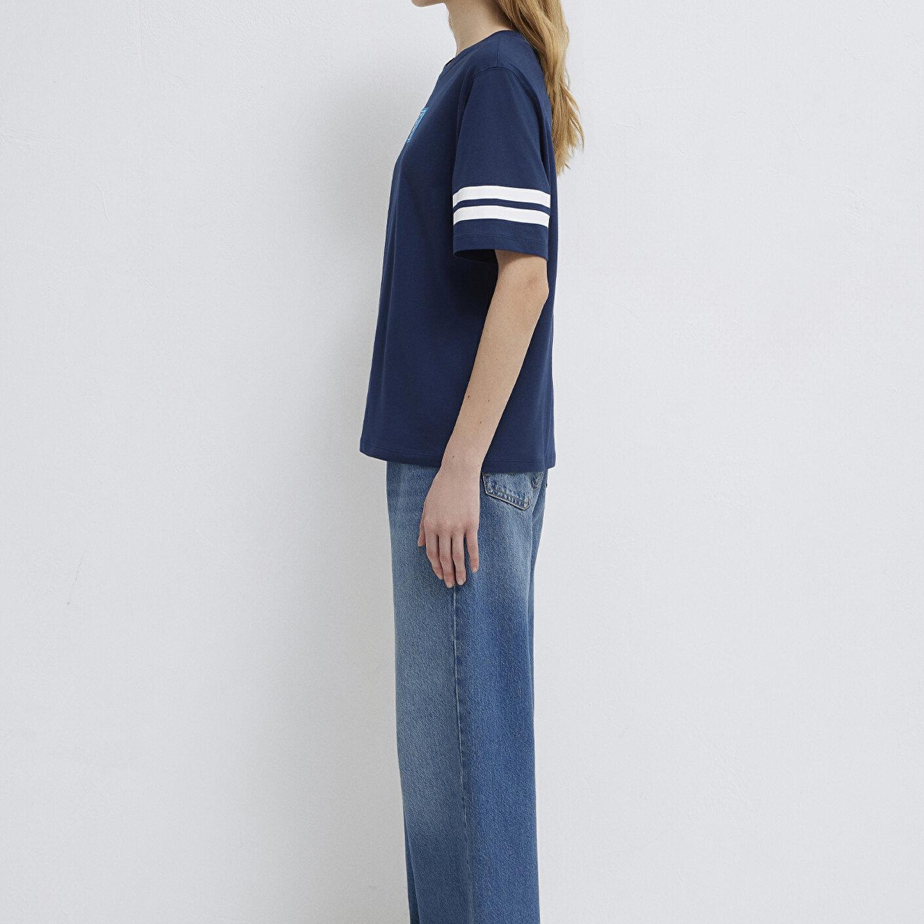 Mavi Snoopy Baskılı Lacivert Tişört Regular Fit / Normal Kesim 1614053-70488