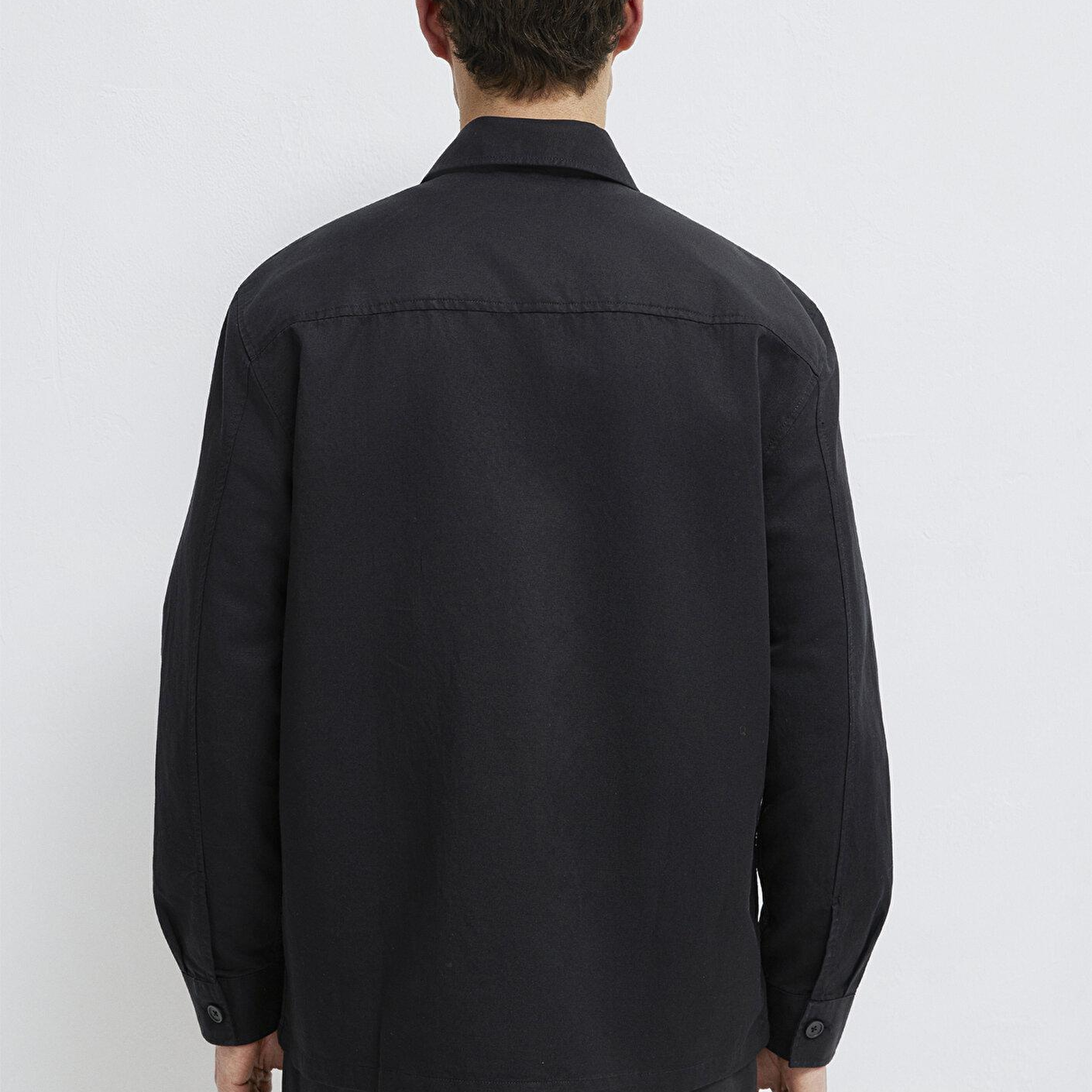 Mavi Mavi Black Keten Karışımlı Siyah Gömlek Regular Fit / Normal Kesim 0211980-900