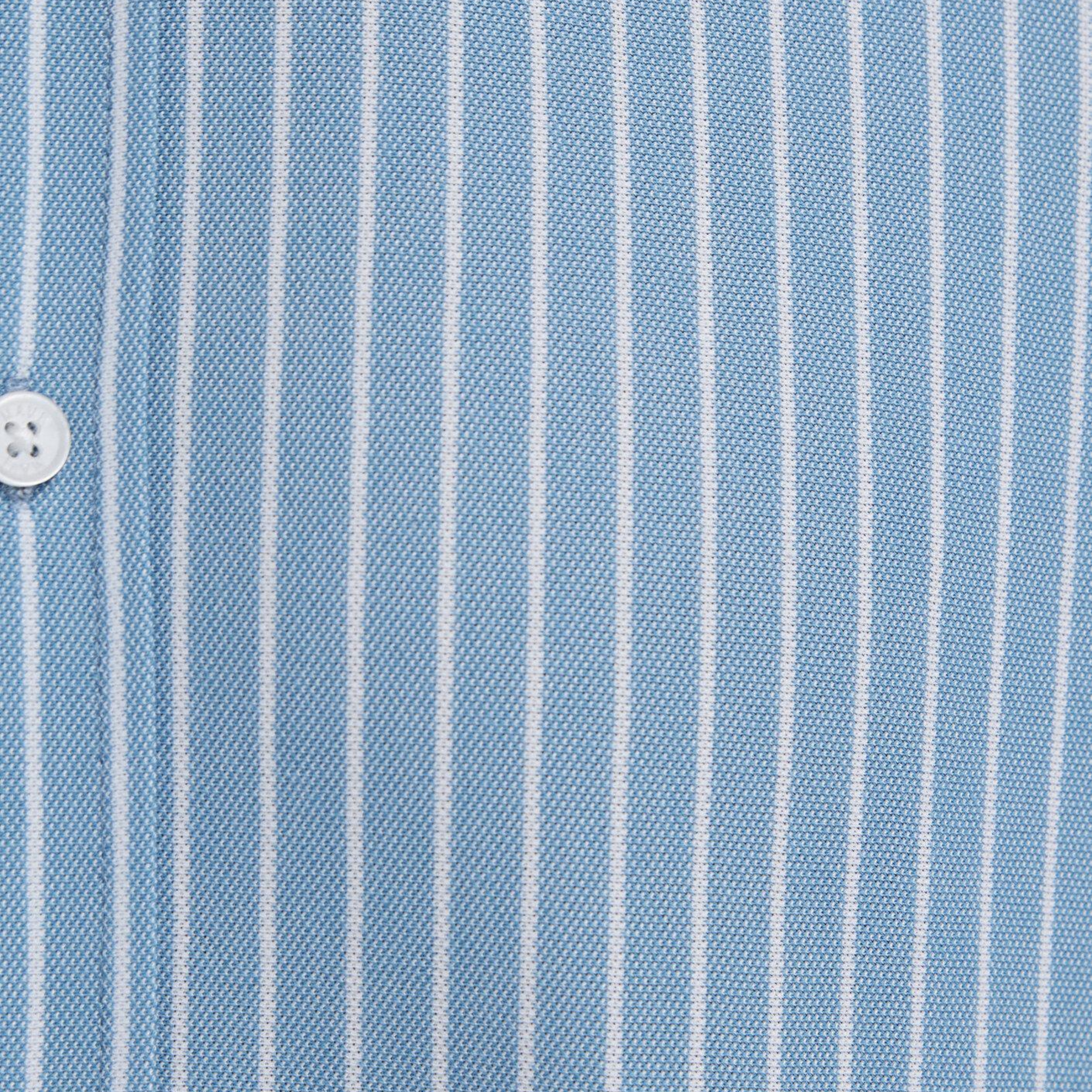 Mavi Çizgili Mavi Gömlek Slim Fit / Dar Kesim 0211404-91579