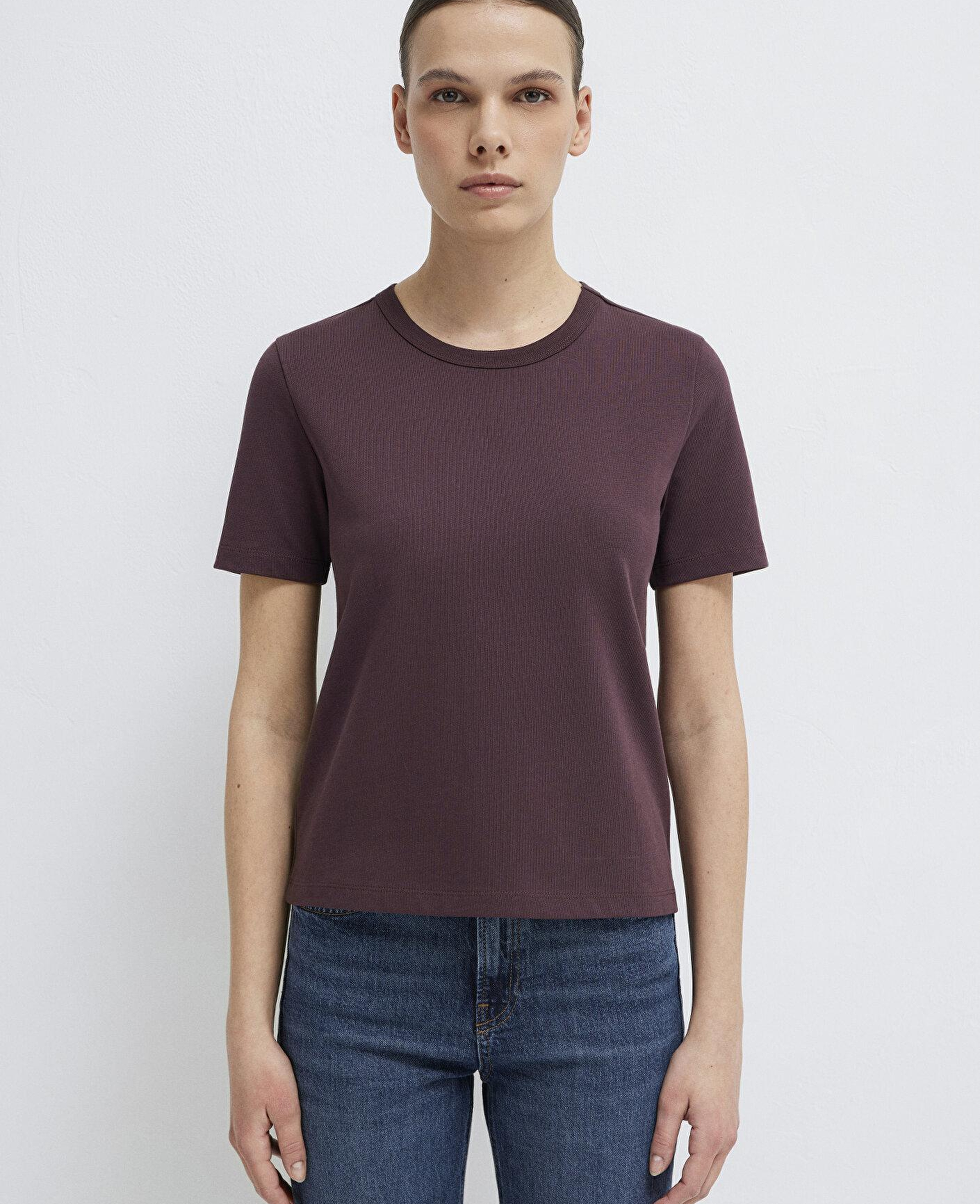 Mavi Bordo Basic Tişört Slim Fit / Dar Kesim 1614067-70223