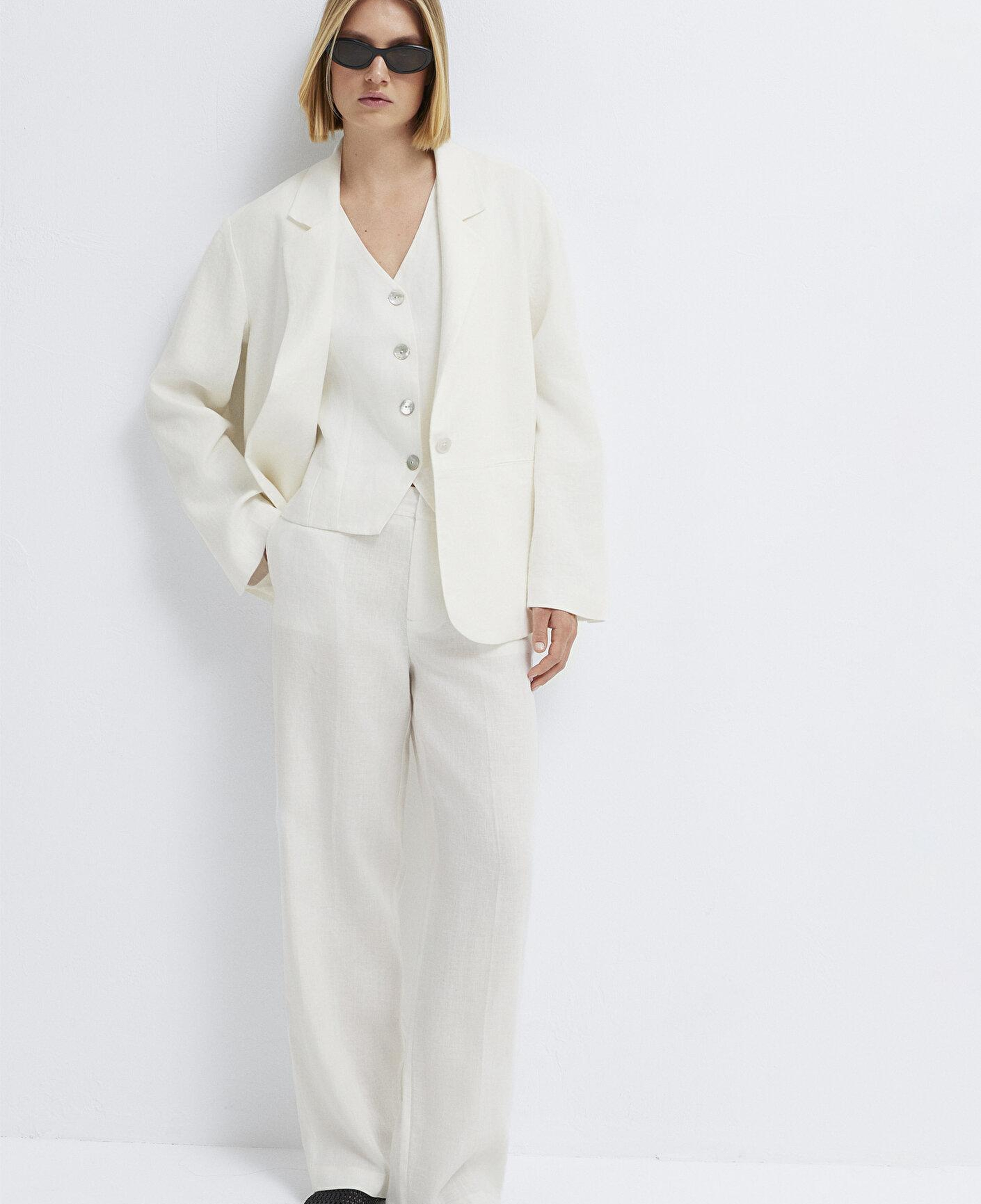 Mavi Ekru Keten Blazer 1110850-70057