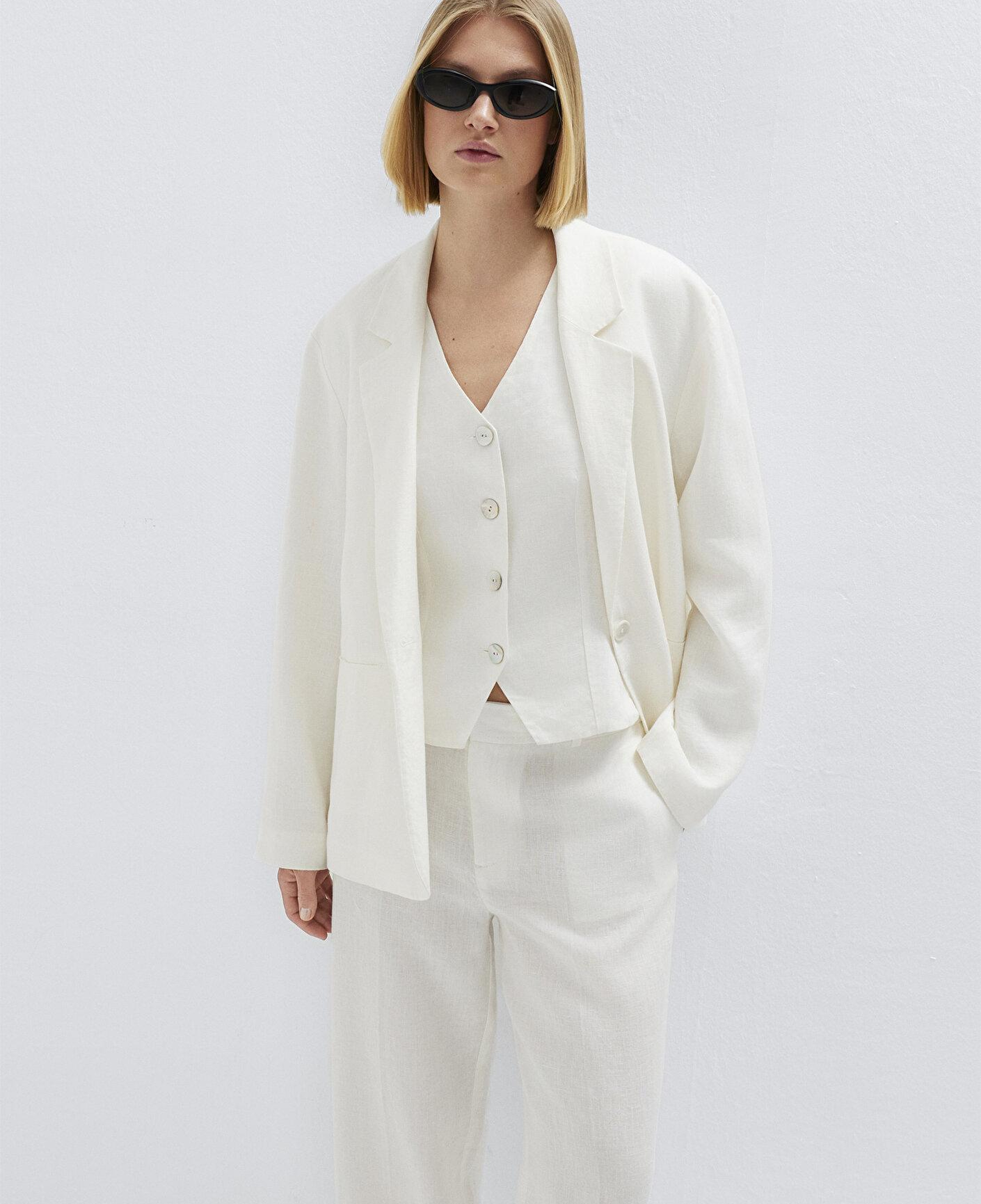 Mavi Ekru Keten Blazer 1110850-70057