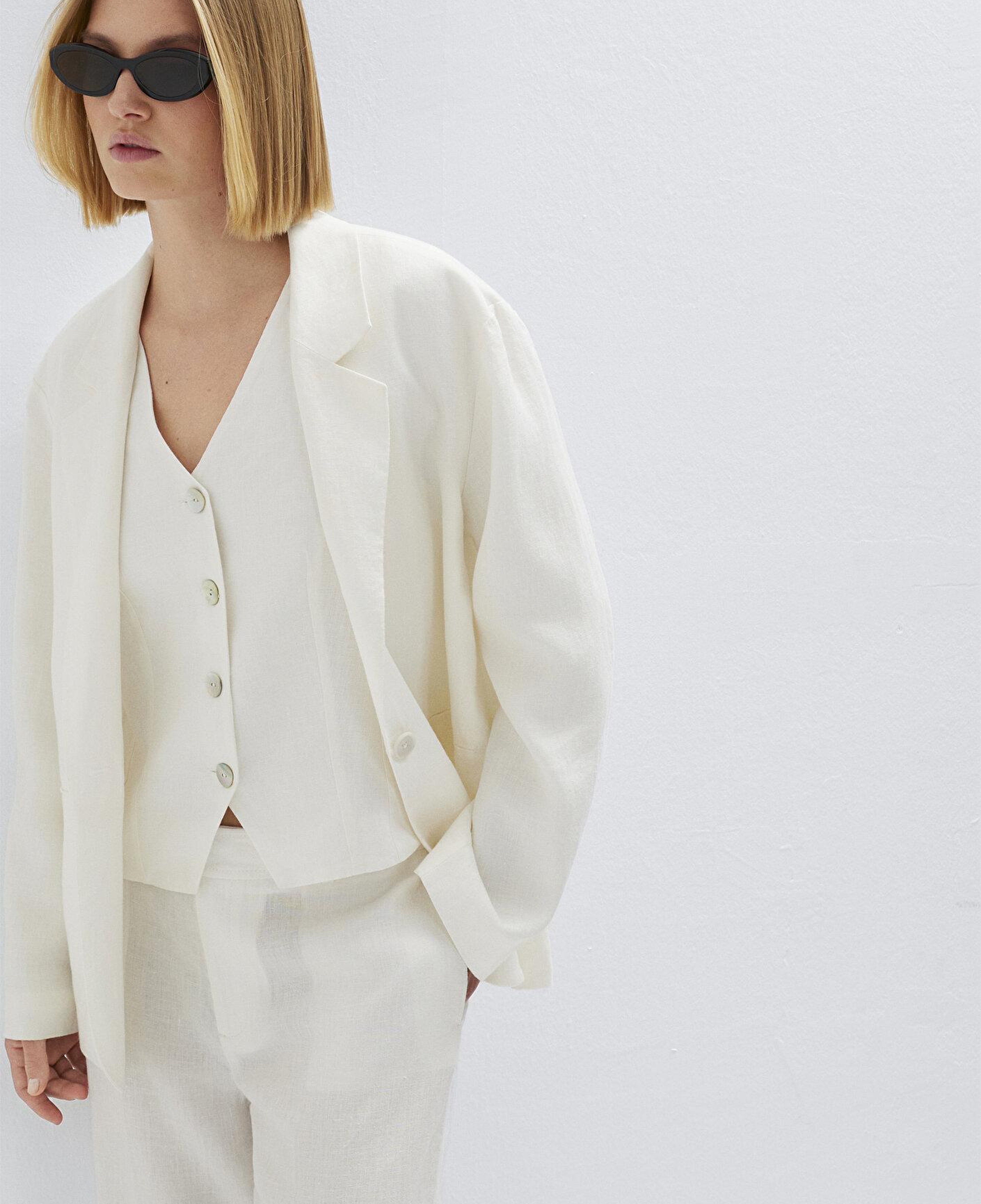 Mavi Ekru Keten Blazer 1110850-70057