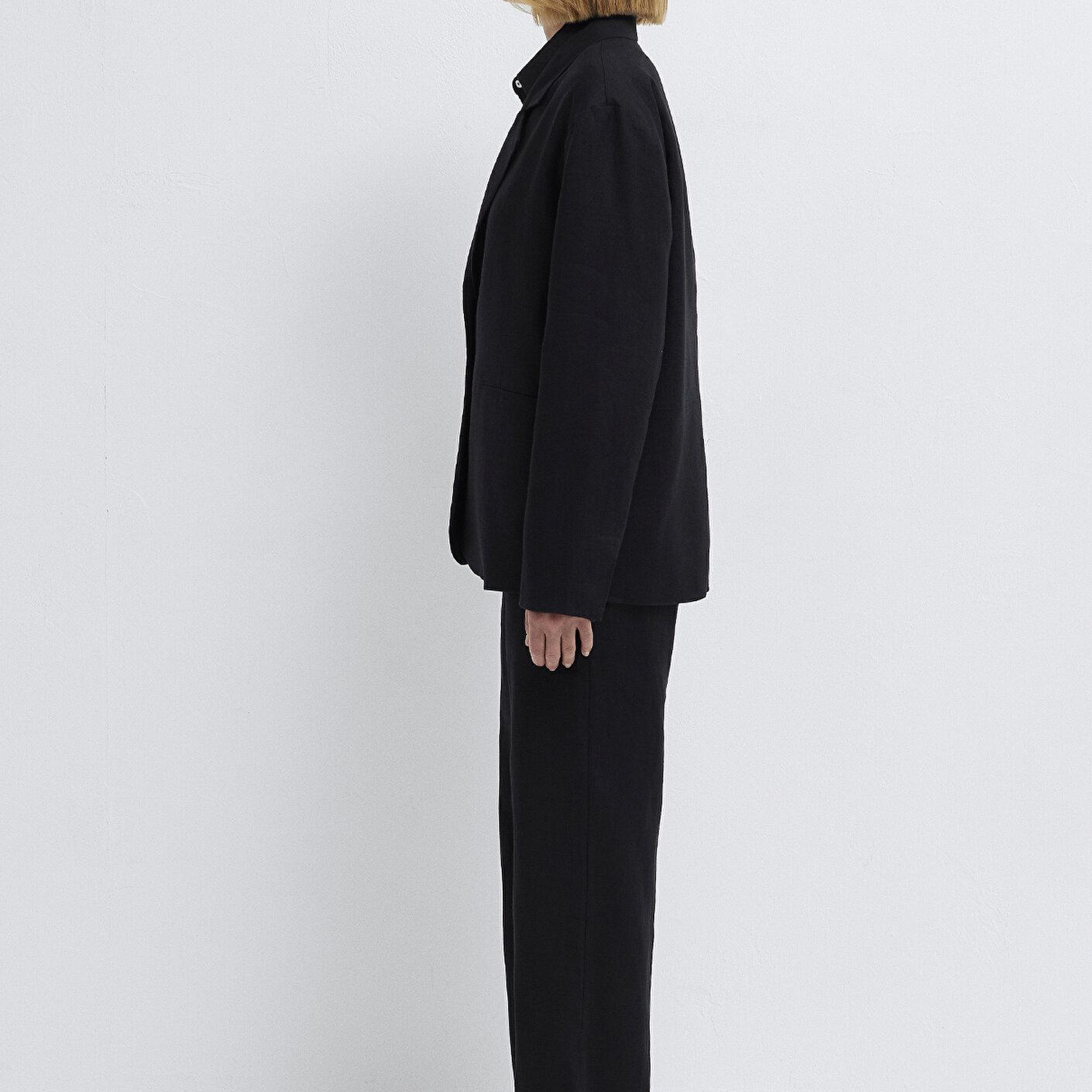 Mavi Siyah Keten Blazer 1110850-900
