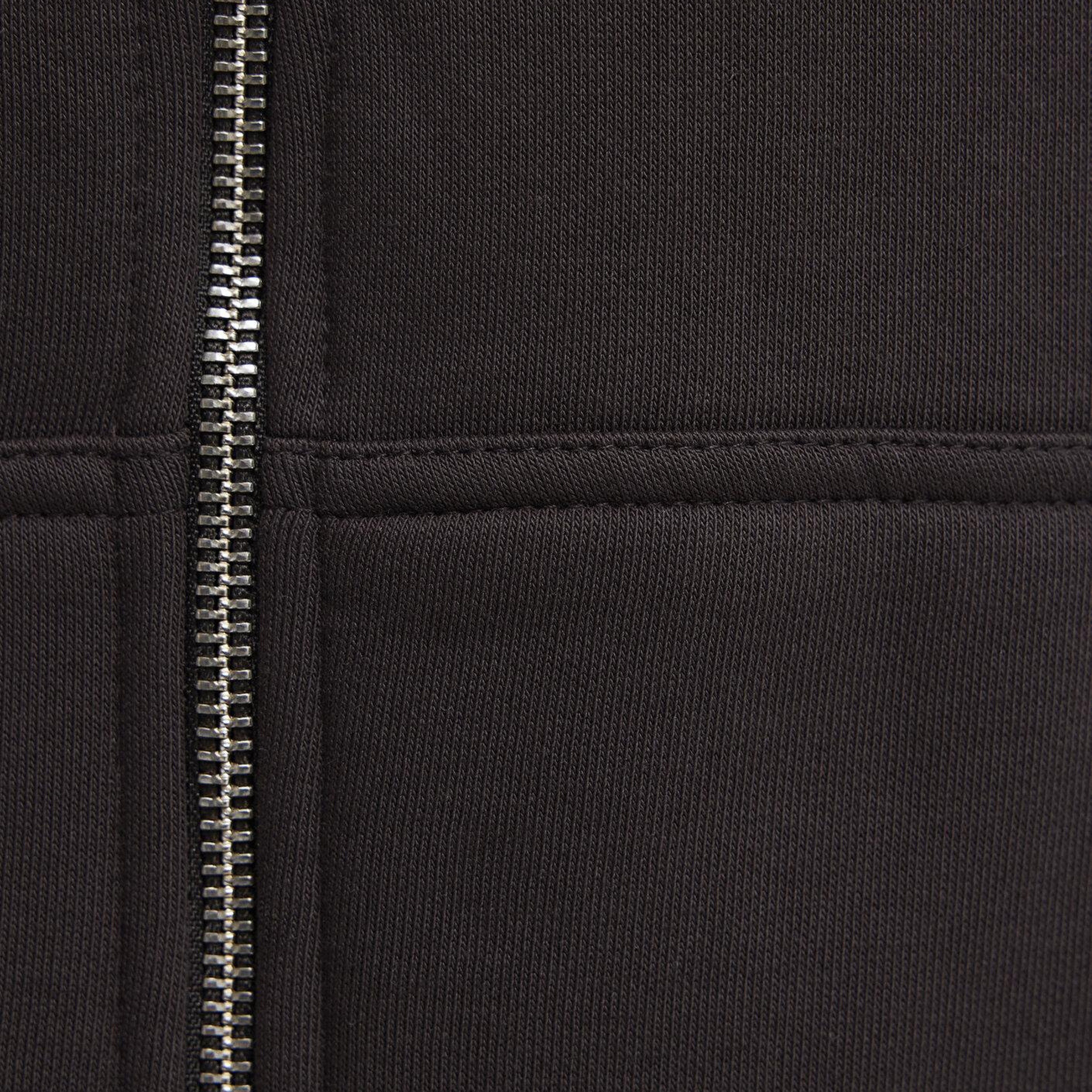 Mavi Kapüşonlu Fermuarlı Kahverengi Basic Sweatshirt 0S10277-70219