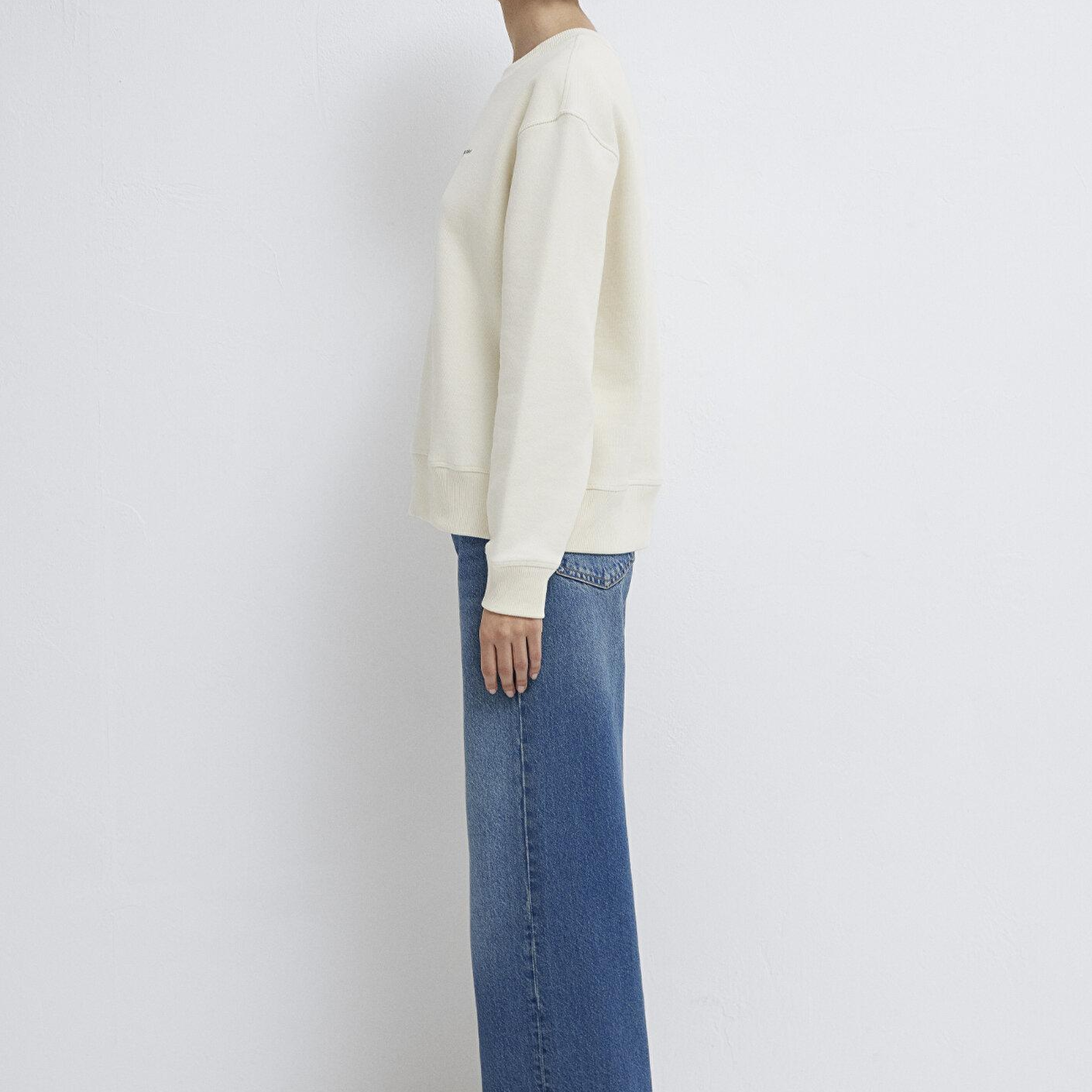 Mavi Mavi Denim Baskılı Ekru Sweatshirt 1S10525-80194