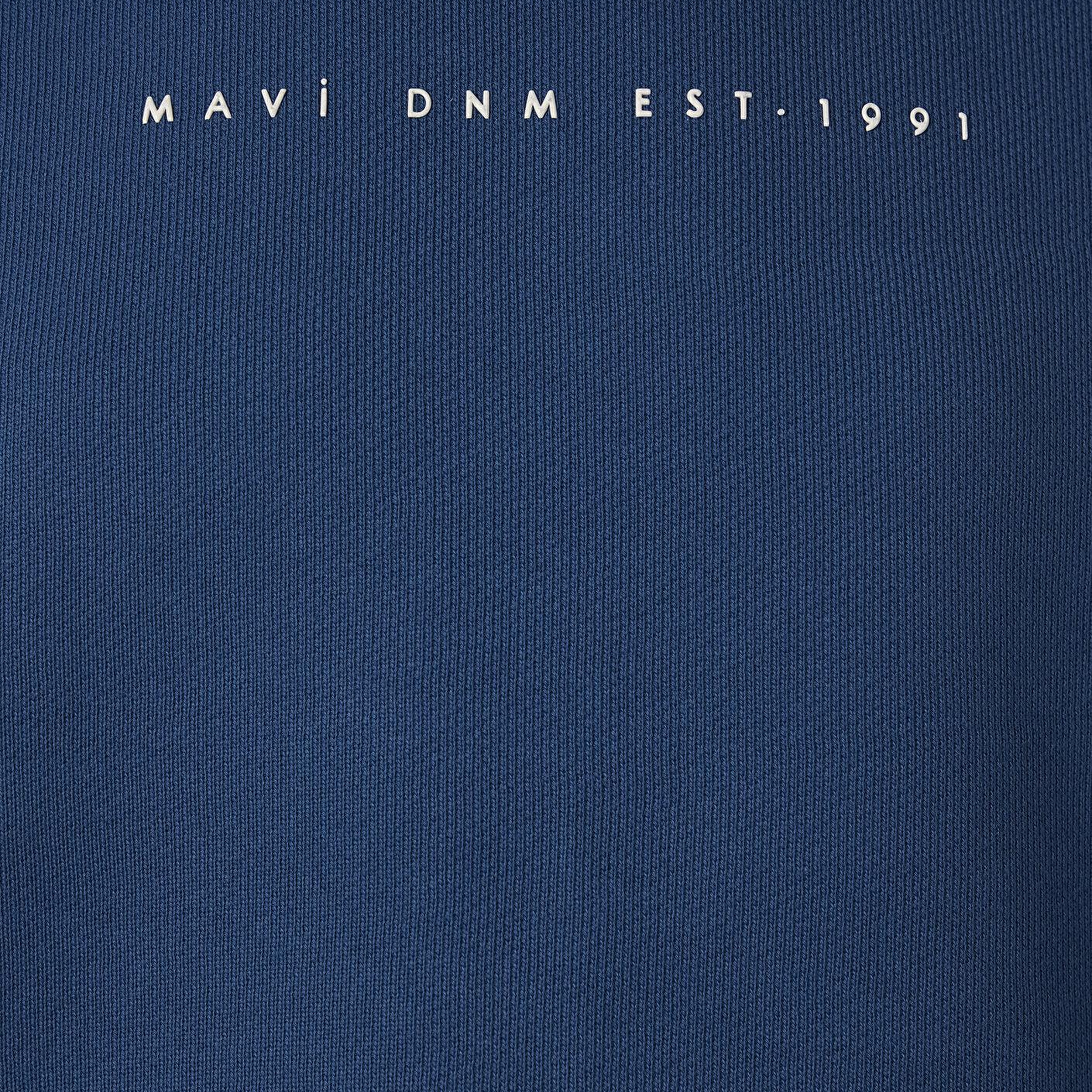 Mavi Mavi Denim Baskılı Mavi Sweatshirt 1S10525-70760