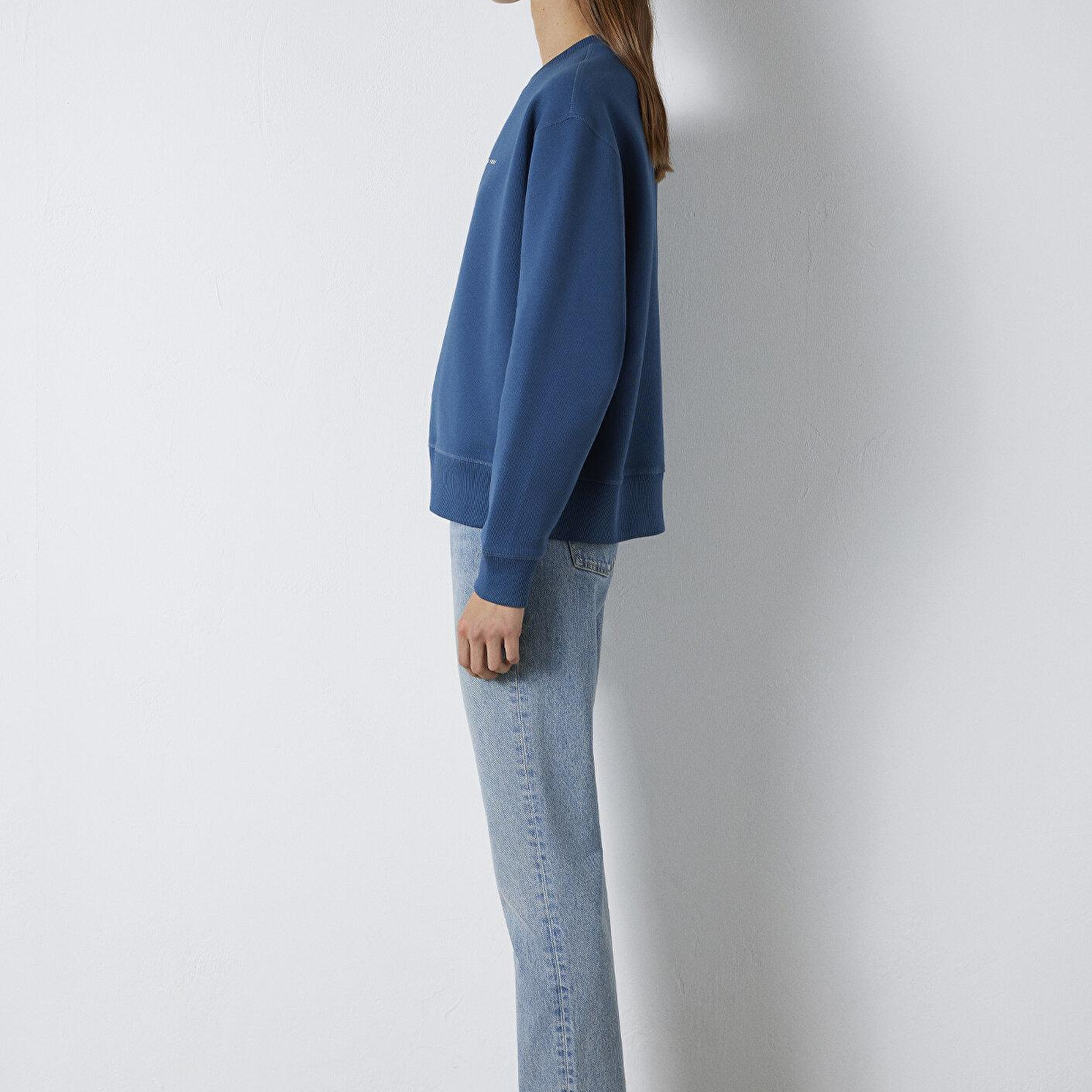 Mavi Mavi Denim Baskılı Mavi Sweatshirt 1S10525-70760