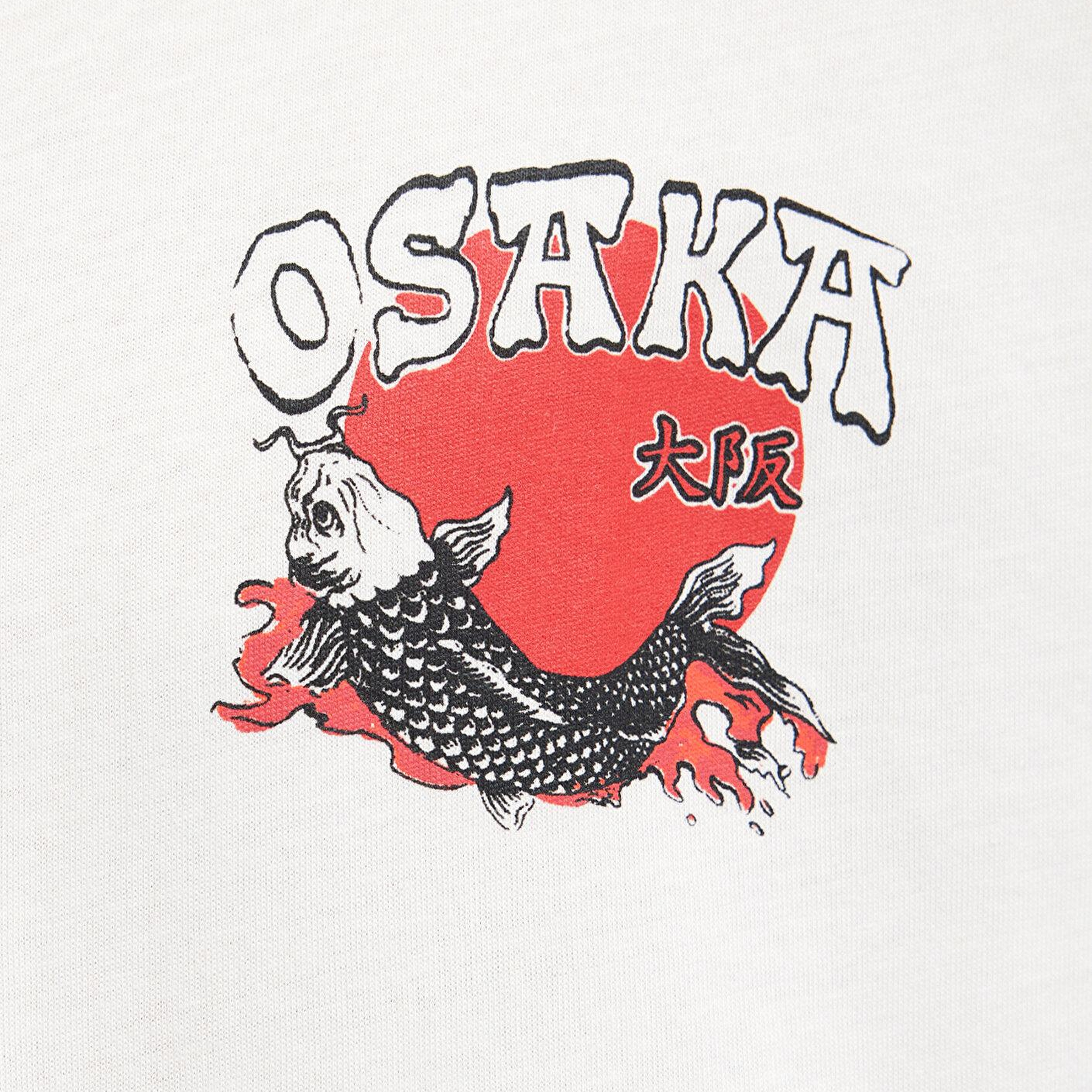 Mavi Osaka Baskılı Ekru Tişört Loose Fit / Bol Rahat Kesim 0613298-80194
