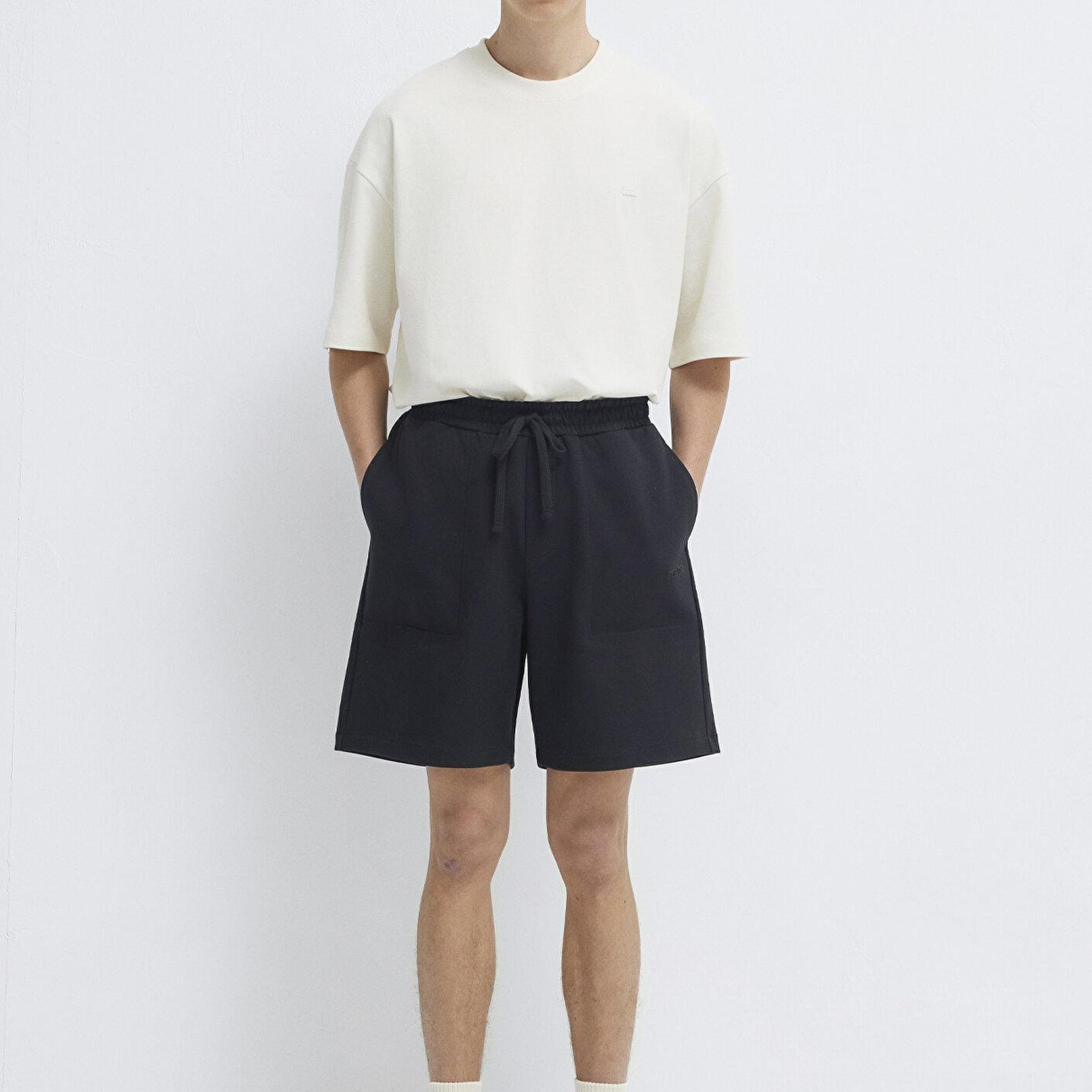 Mavi MVJNS Baskılı Siyah İnterlok Şort 0010586-900