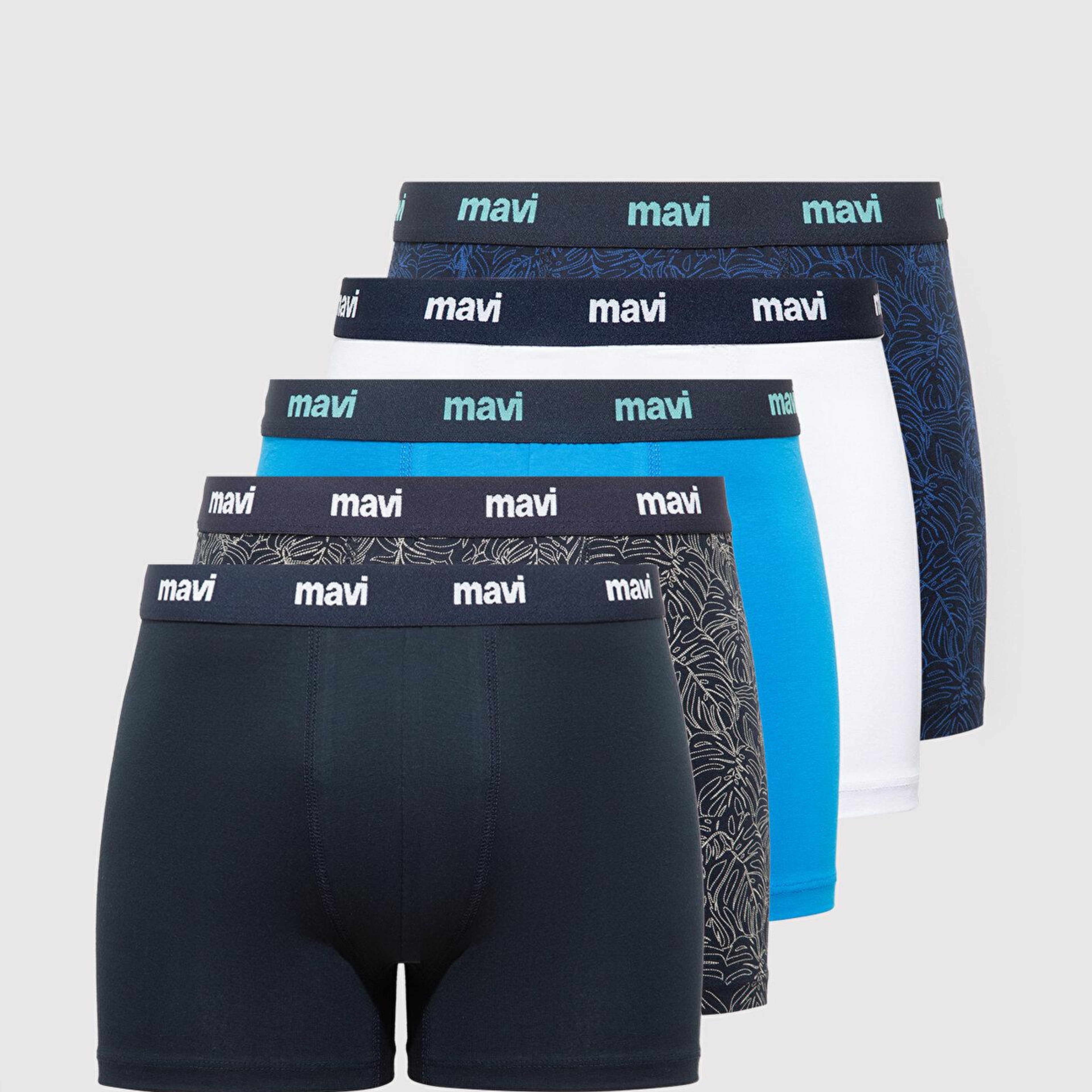 Mavi 5li Renkli Boxer 0912283-70490