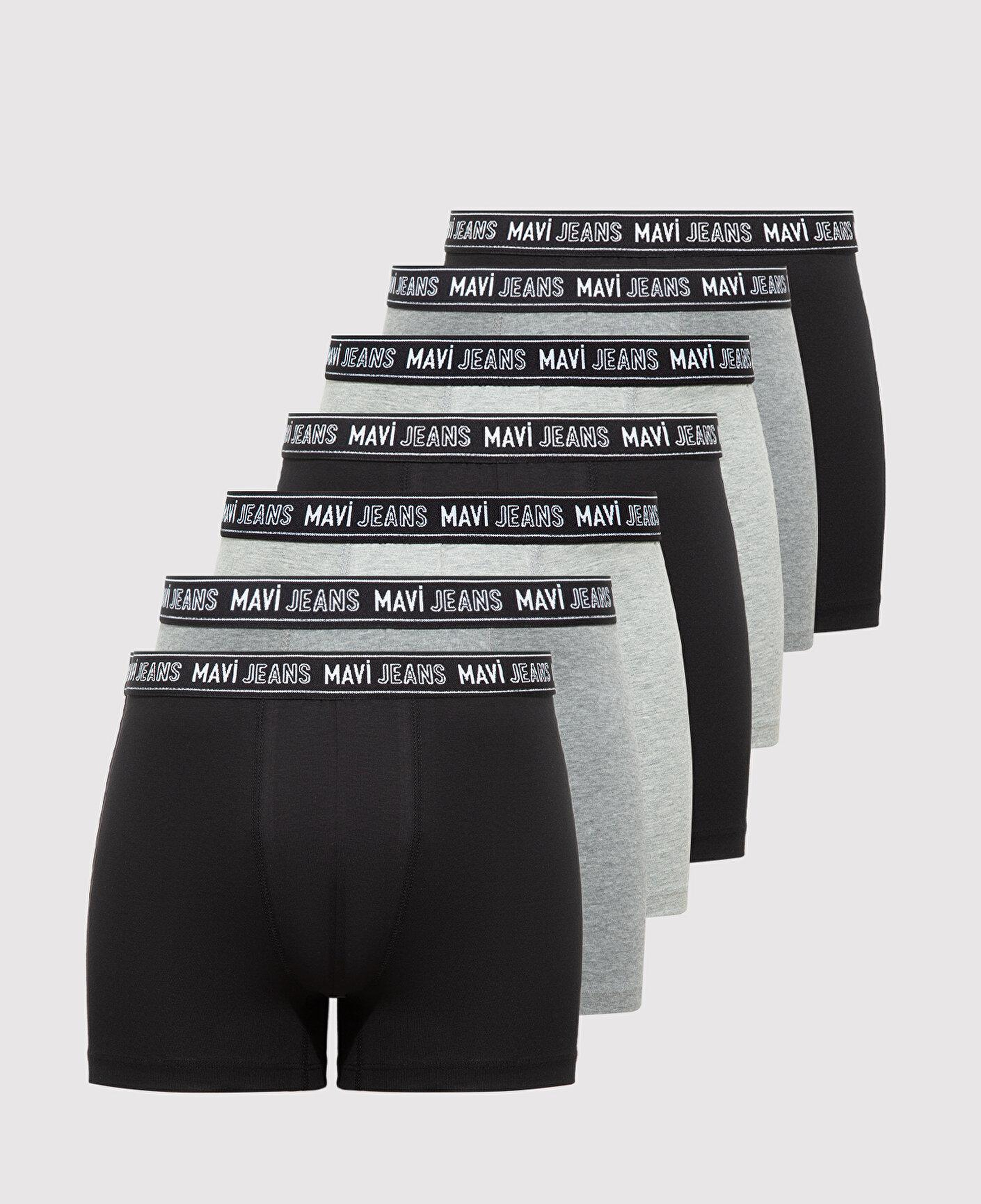 Mavi 7li Siyah Basic Boxer 0912288-900