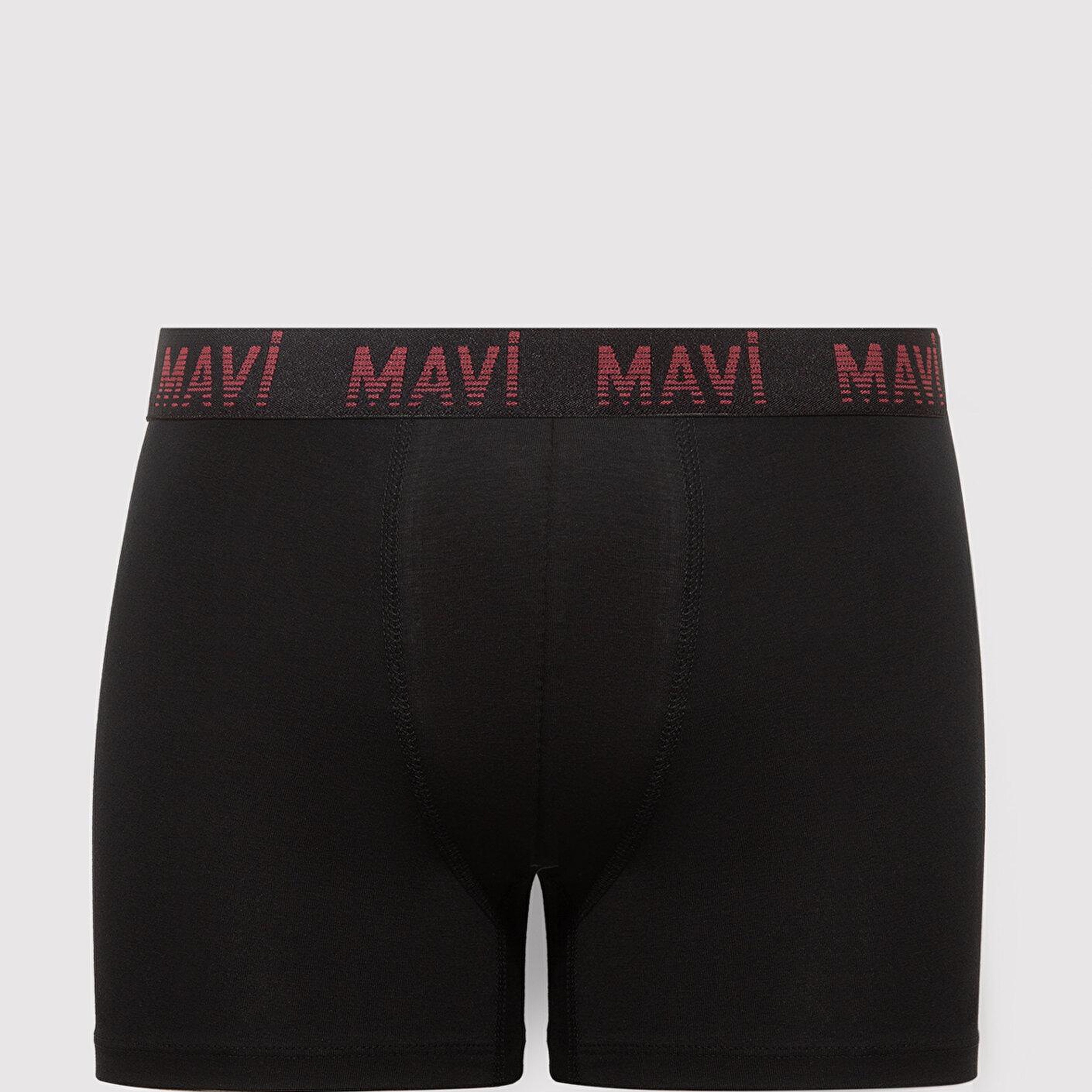 Mavi 7li Siyah Basic Boxer 0912287-900
