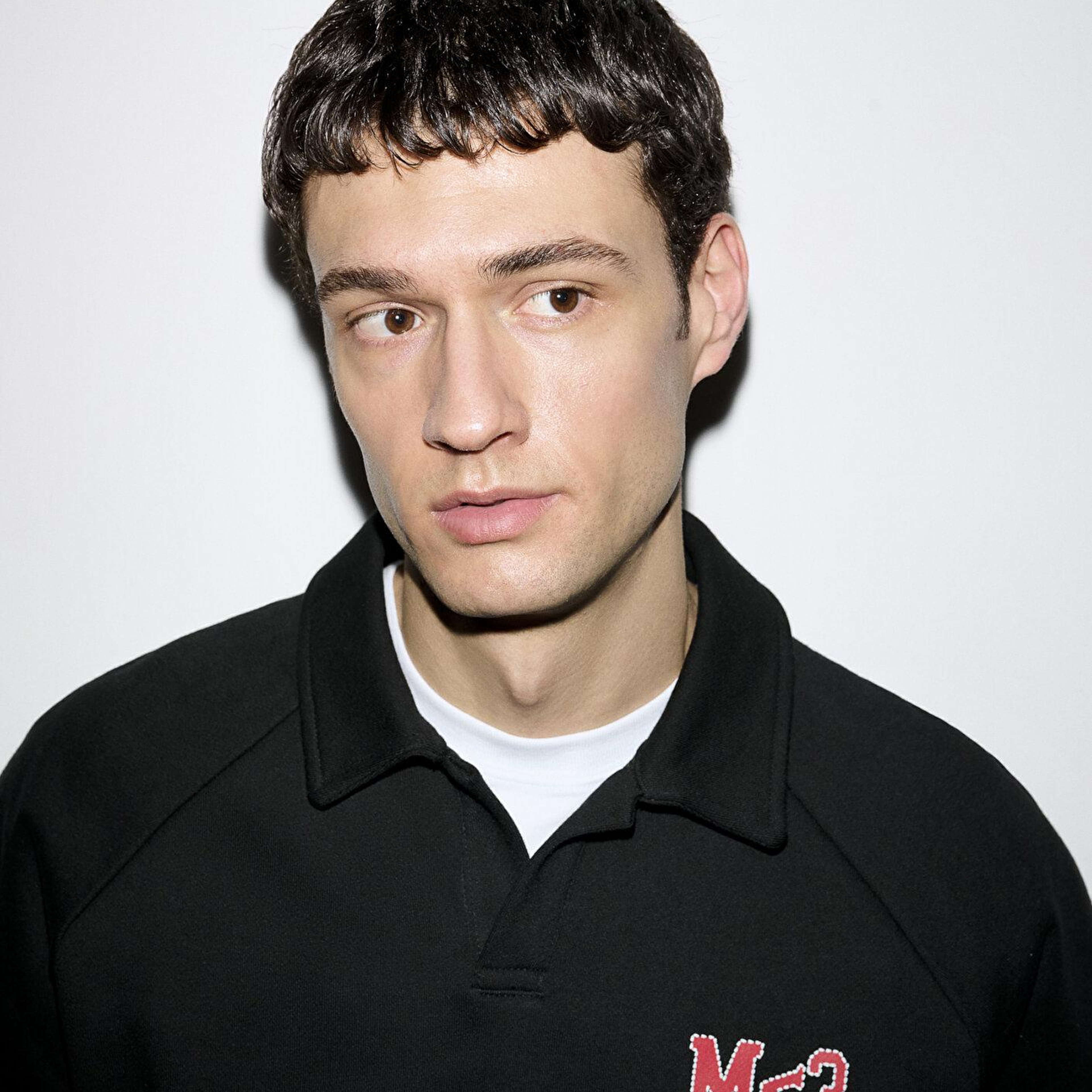 Mavi M Kalp İşlemeli Polo Yaka Siyah  Sweatshirt 0S10578-900