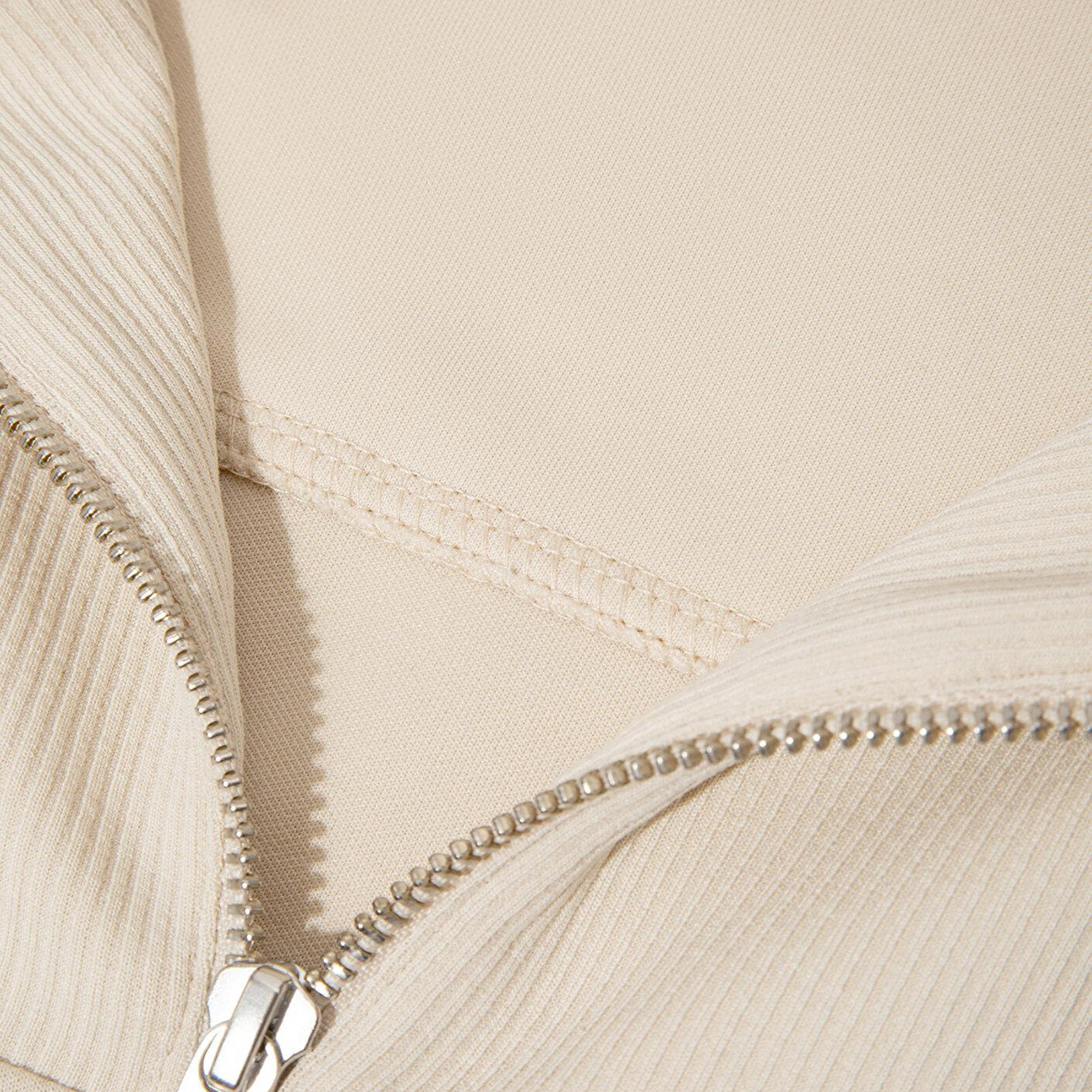Mavi Yarı Fermuarlı Ekru (TENCEL™) Modal Karışımlı Sweatshirt 1S10488-70005
