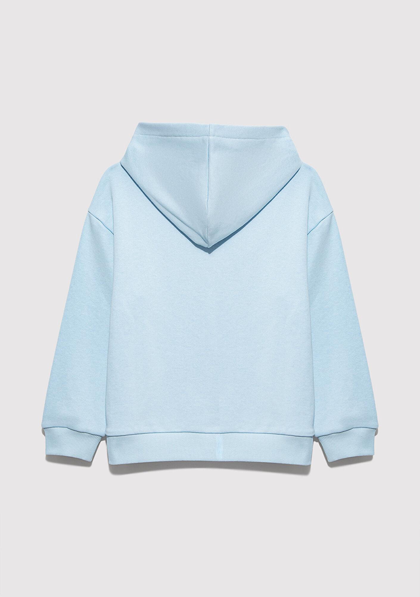 Mavi Mavi Baskılı Açık Mavi Sweatshirt 6S10139-89314