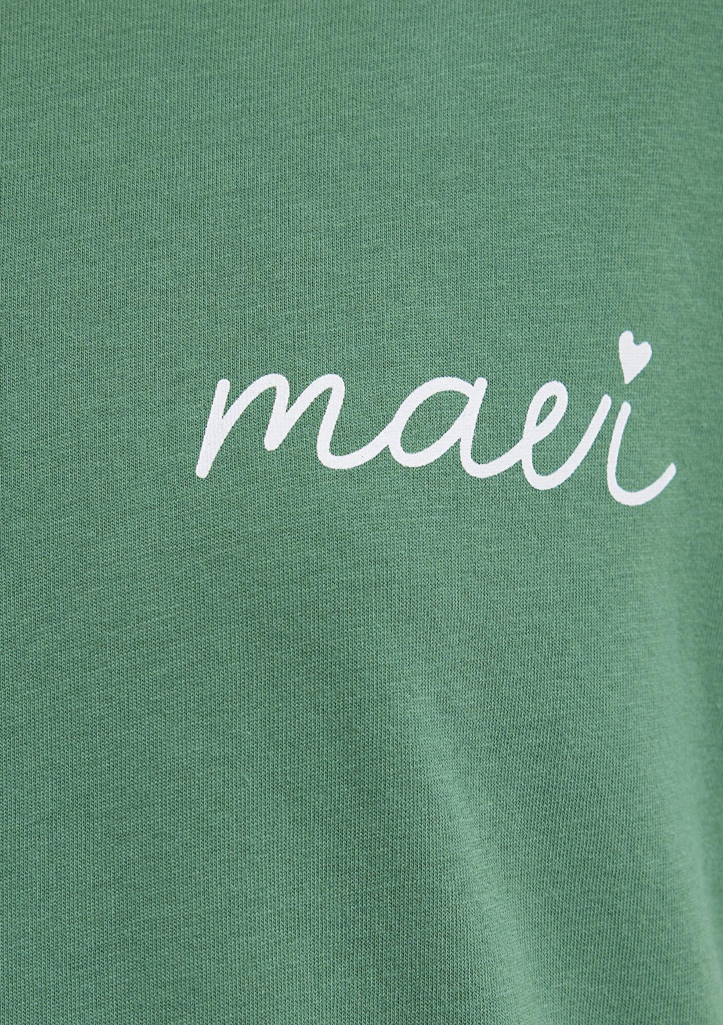 Mavi Mavi Logo Baskılı Yeşil Tişört Semi Slim Fit / Yarı Dar Kesim 1612962-71881