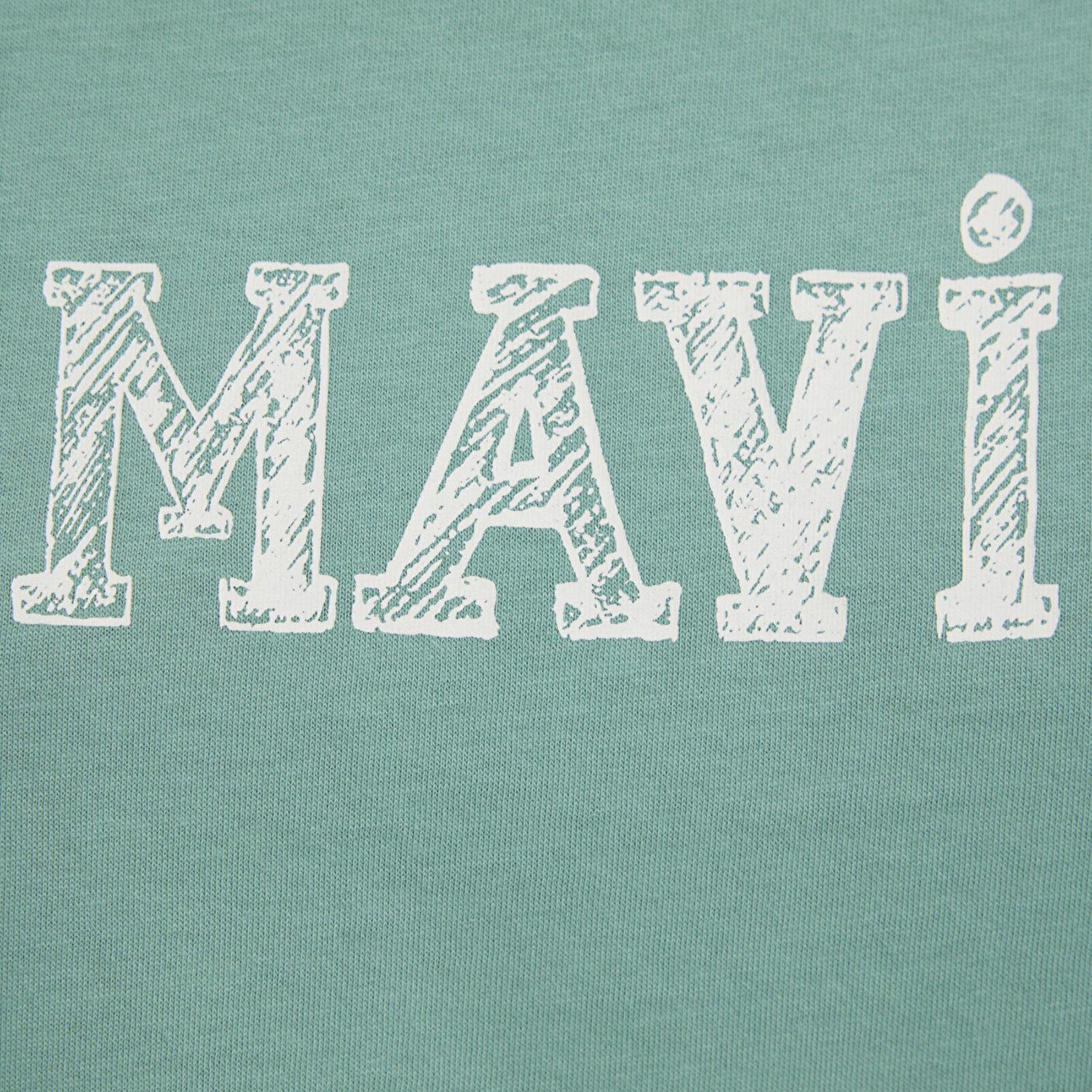 Mavi Mavi Baskılı Yeşil Tişört Regular Fit / Normal Kesim 1612232-71480