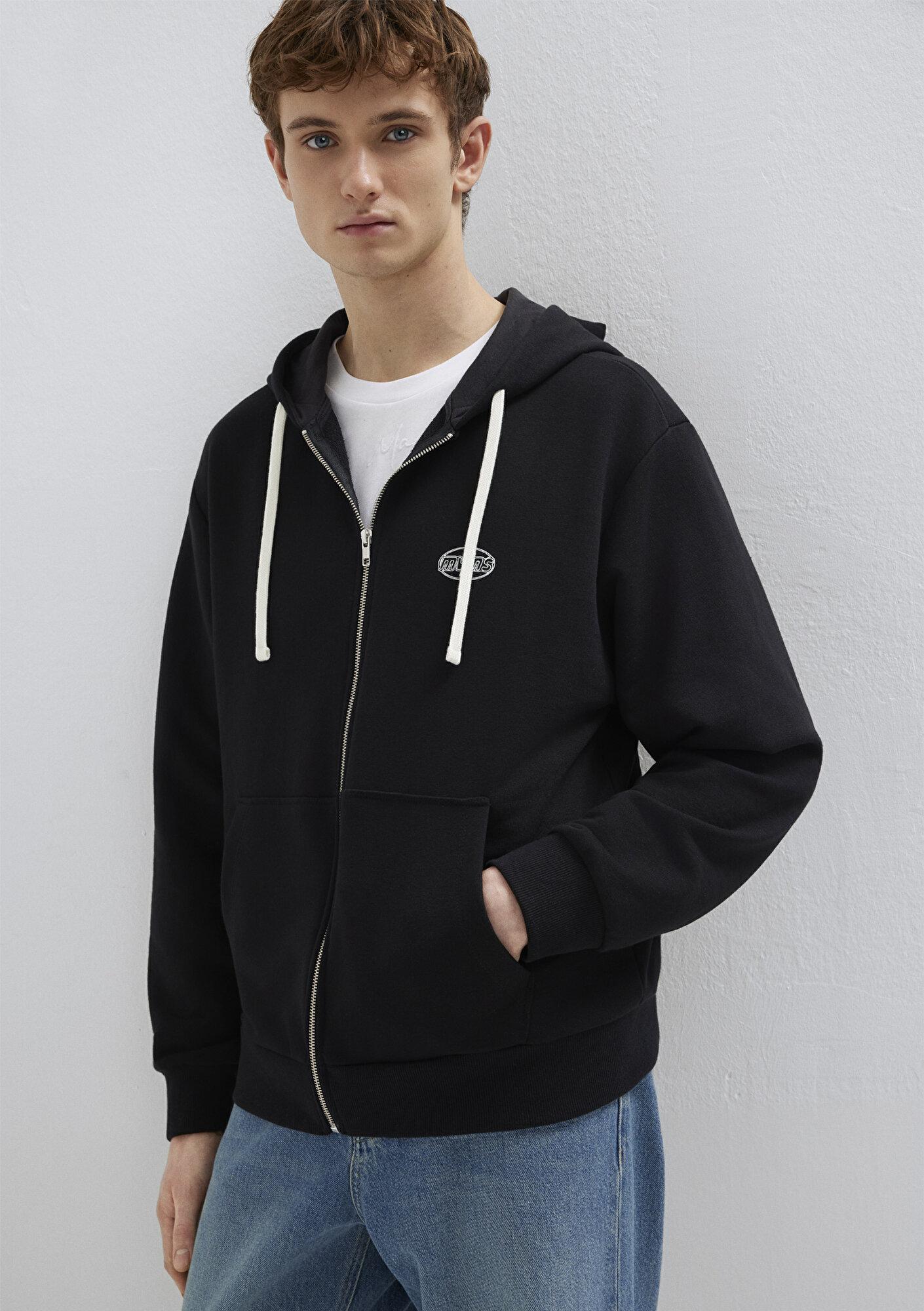 Mavi Mavi Logo Baskılı Fermuarlı Sweatshirt 0S10557-900