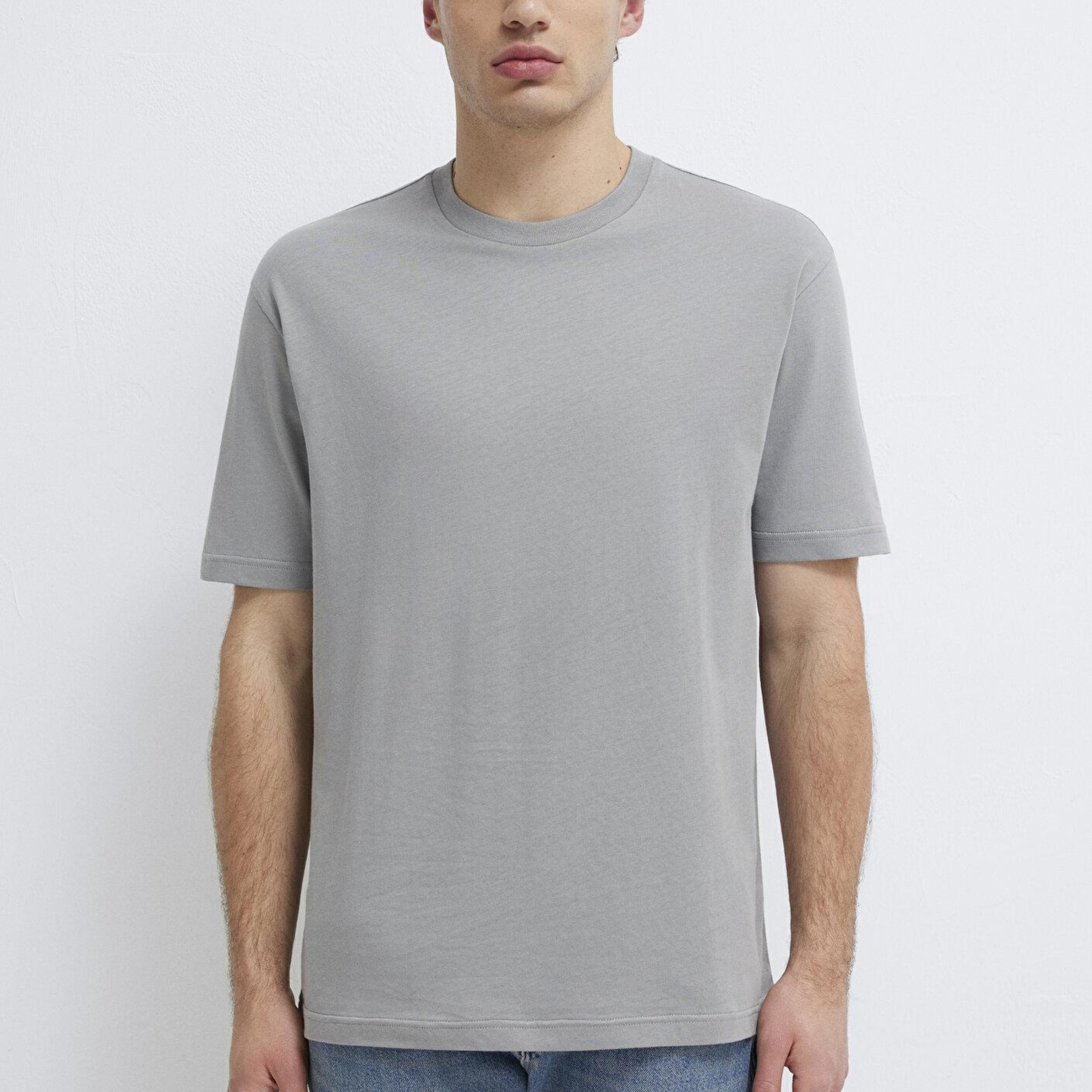 Mavi 2li Erkek Basic Tişört Loose Fit / Bol Rahat Kesim 0612317-90609