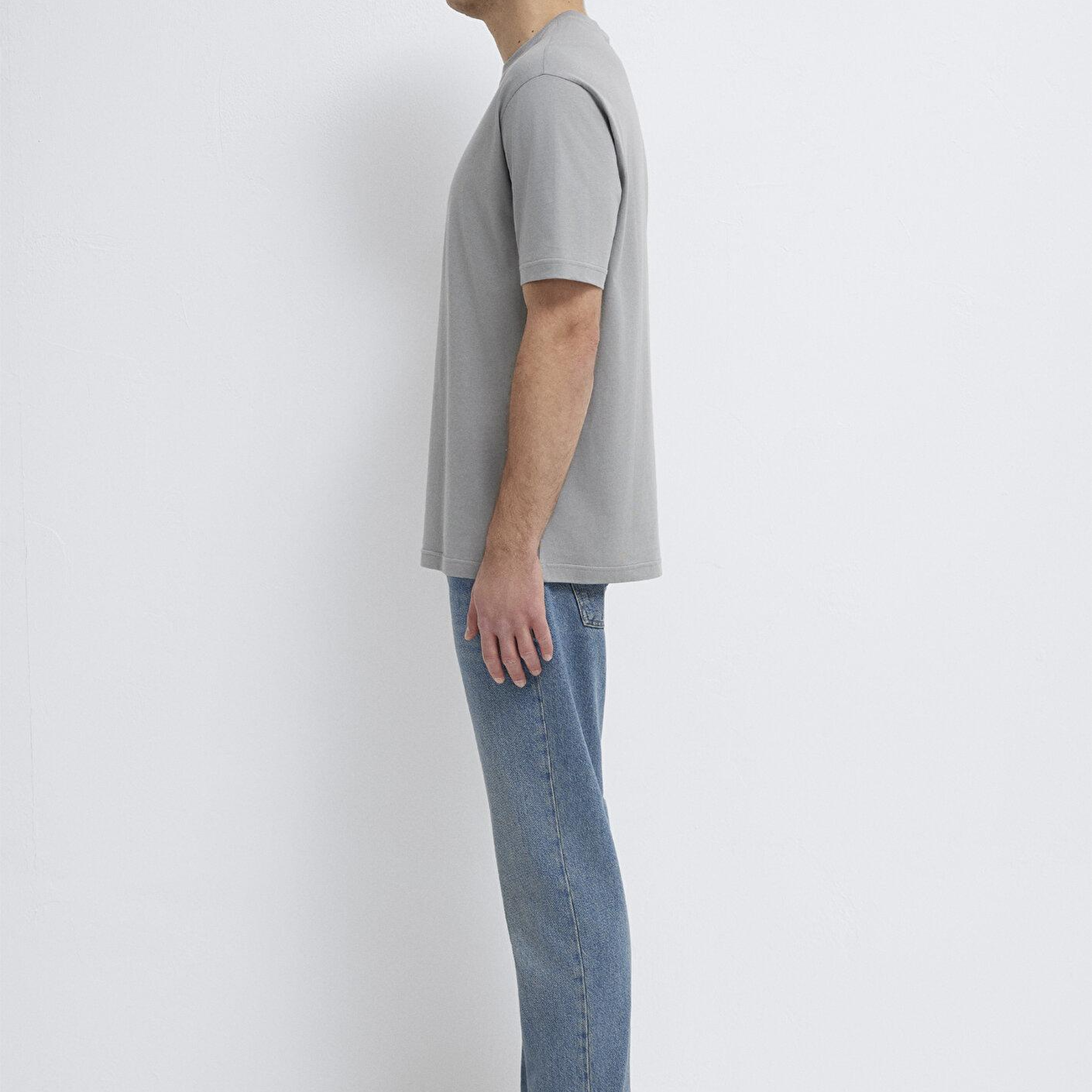 Mavi 2li Erkek Basic Tişört Loose Fit / Bol Rahat Kesim 0612317-90609