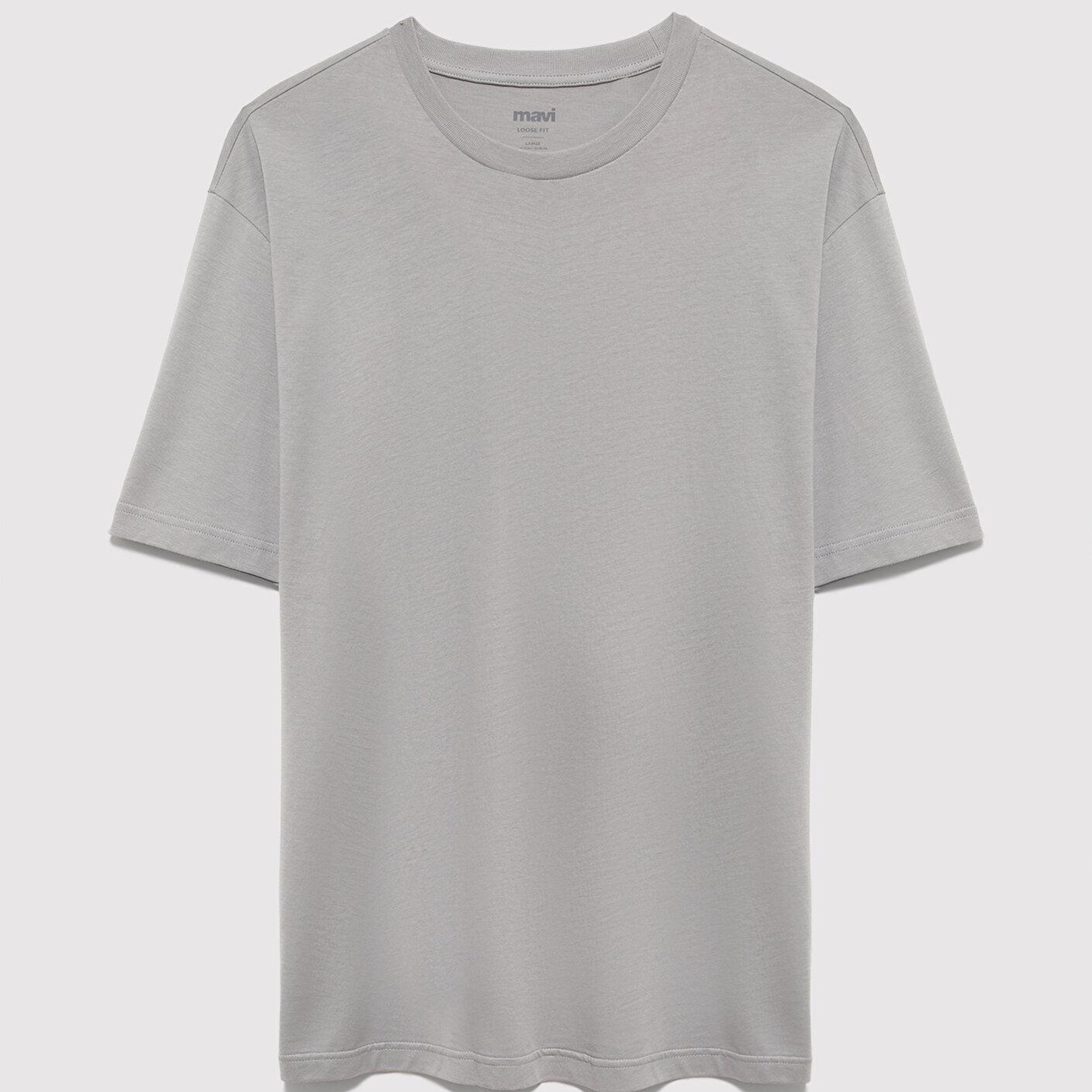 Mavi 2li Erkek Basic Tişört Loose Fit / Bol Rahat Kesim 0612317-90609