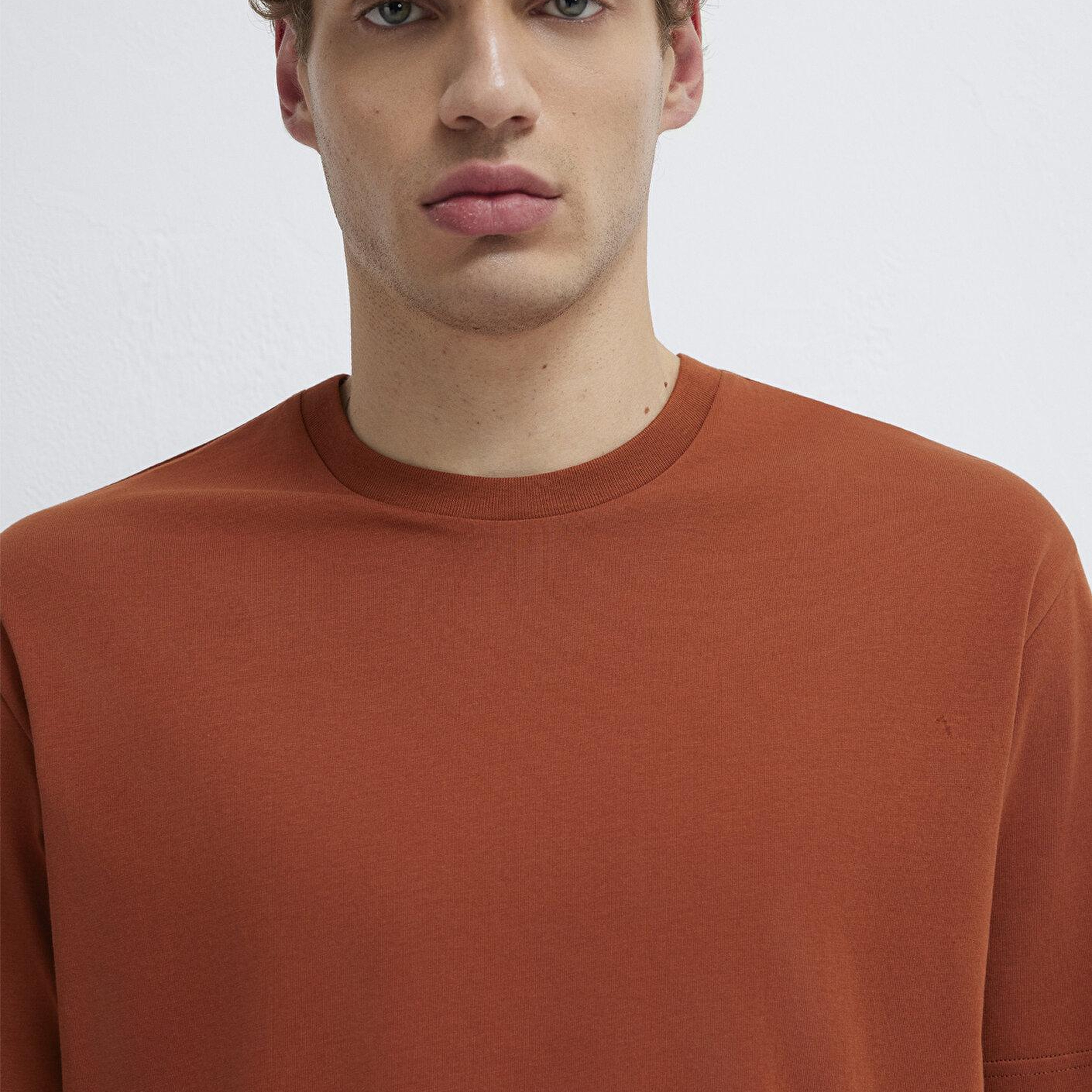 Mavi 3lü Erkek Basic Tişört Loose Fit / Bol Rahat Kesim 0612315-87831