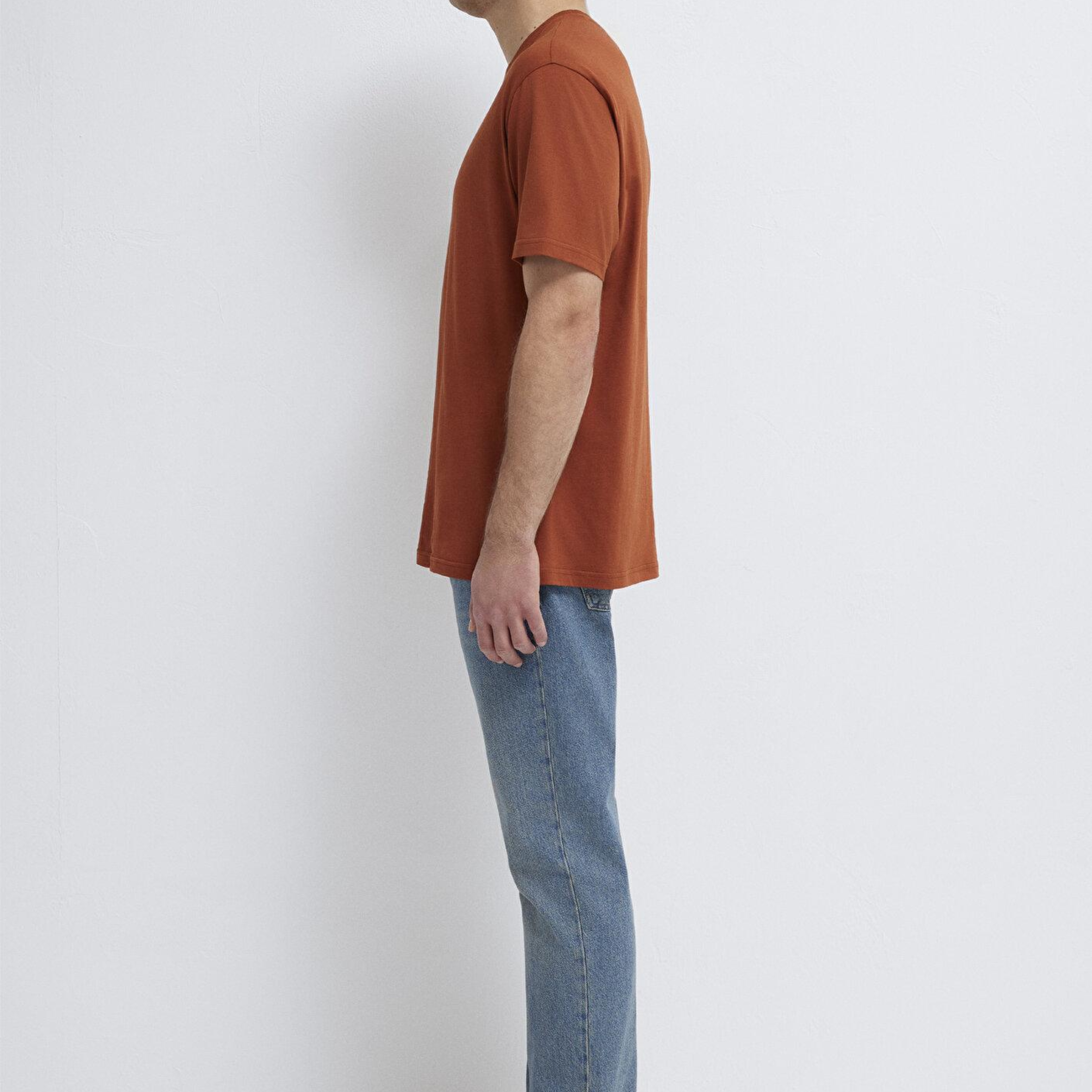 Mavi 3lü Erkek Basic Tişört Loose Fit / Bol Rahat Kesim 0612315-87831