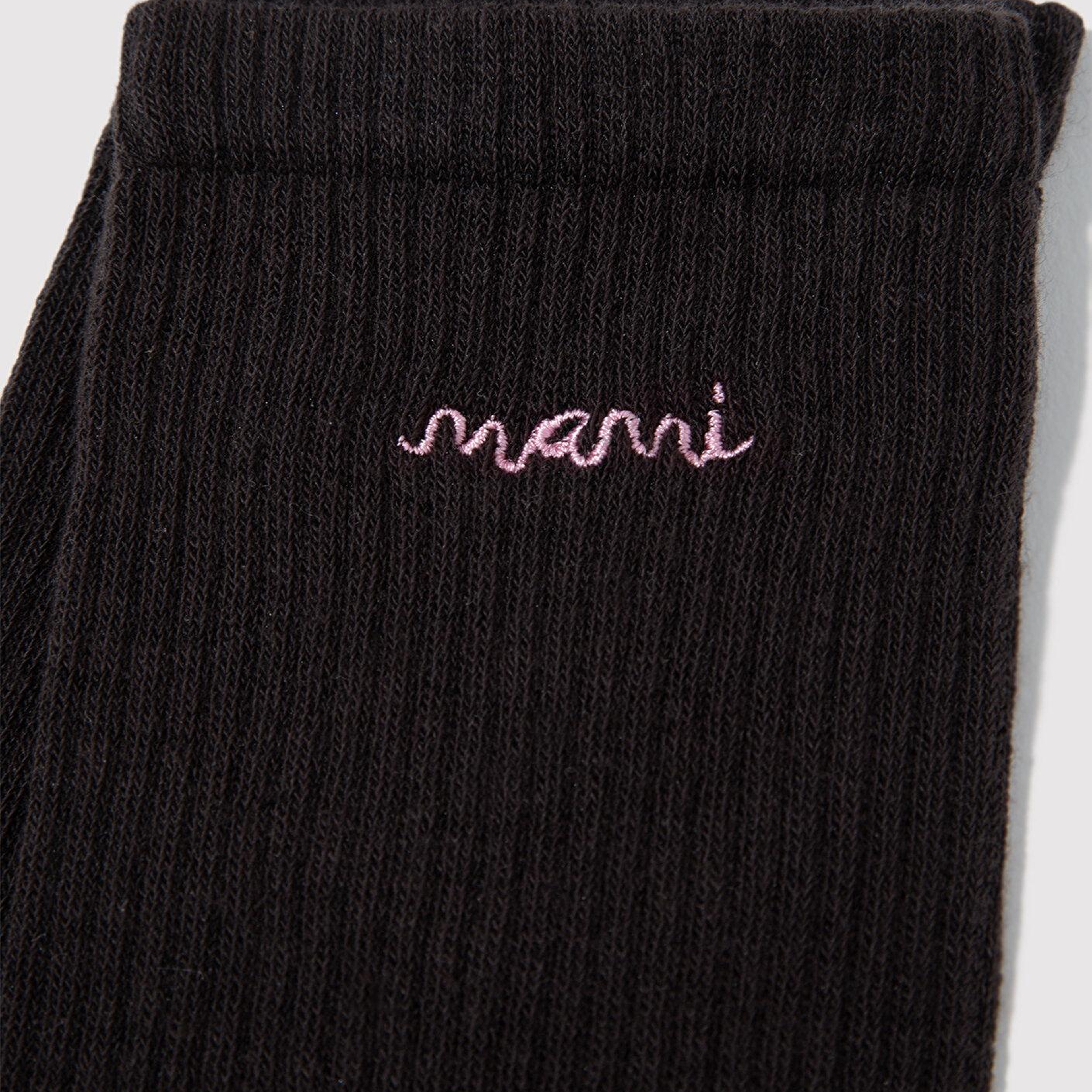 Mavi Mavi Logo Nakışlı Siyah Soket Çorap 1913235-29871
