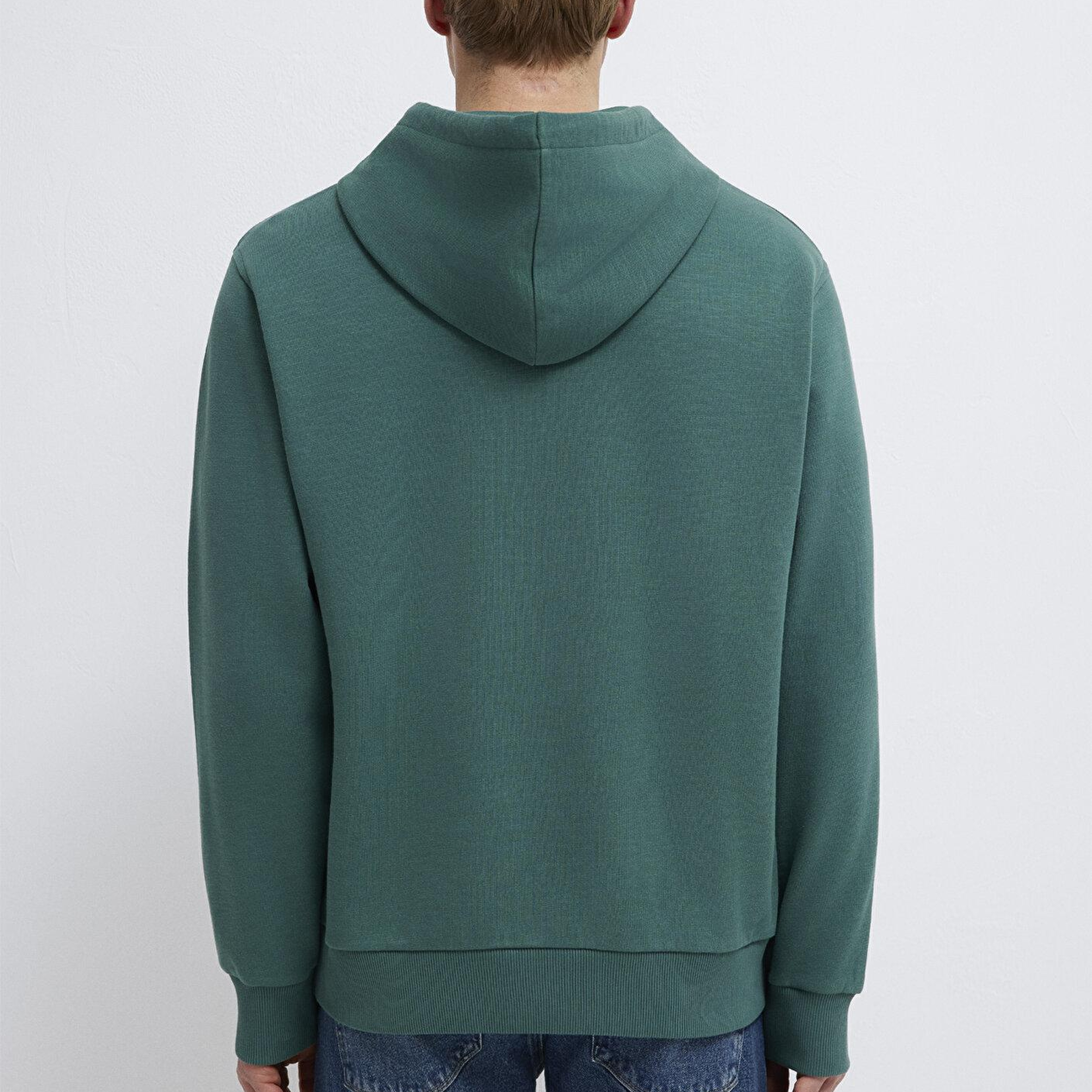 Mavi Kapüşonlu Yeşil Sweatshirt 0S10534-71930